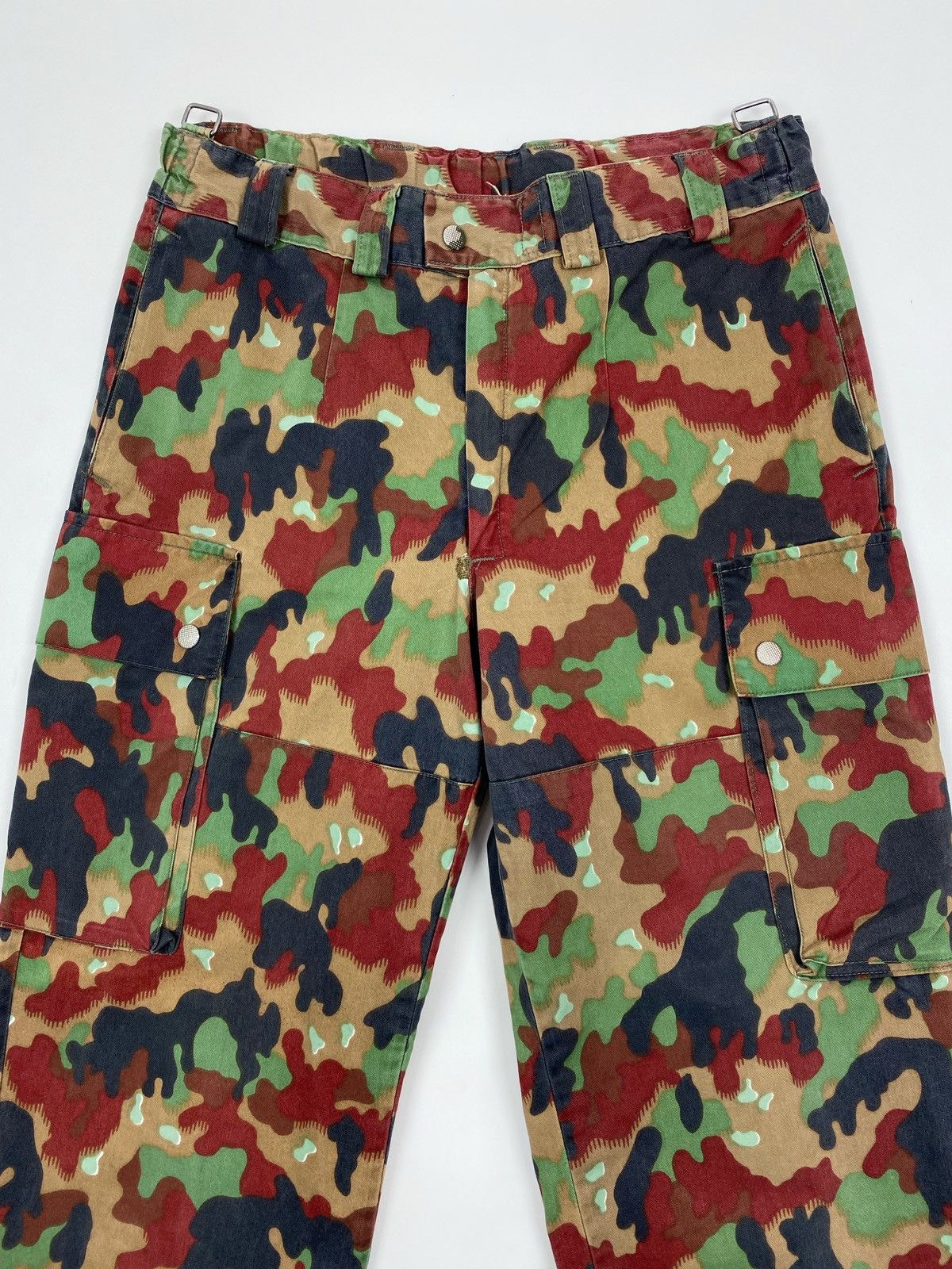 Swiss Army Camo Trouser Alpenflage Red Camouflage Combat Vintage - Foto 12