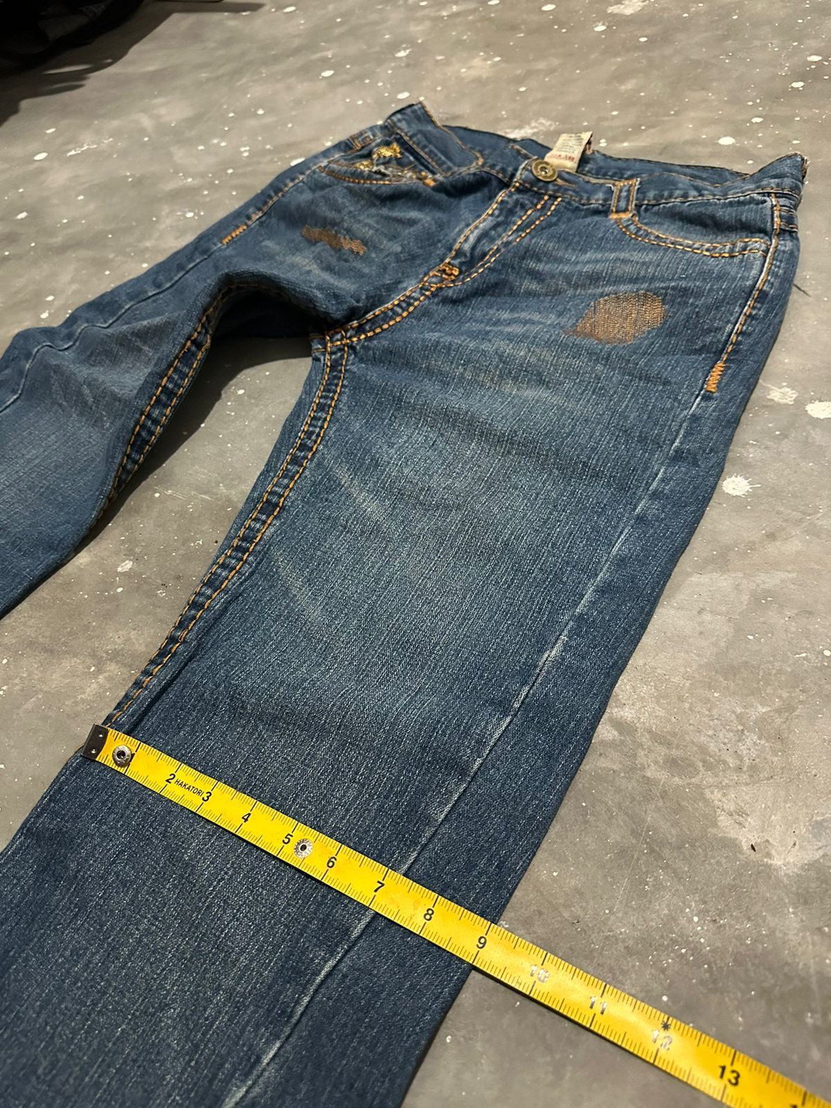 True Religion 🔥Rare!!! True Religion Sequin Logo Joey Super T Jeans Size US 34 / EU 50 - 11 Thumbnail