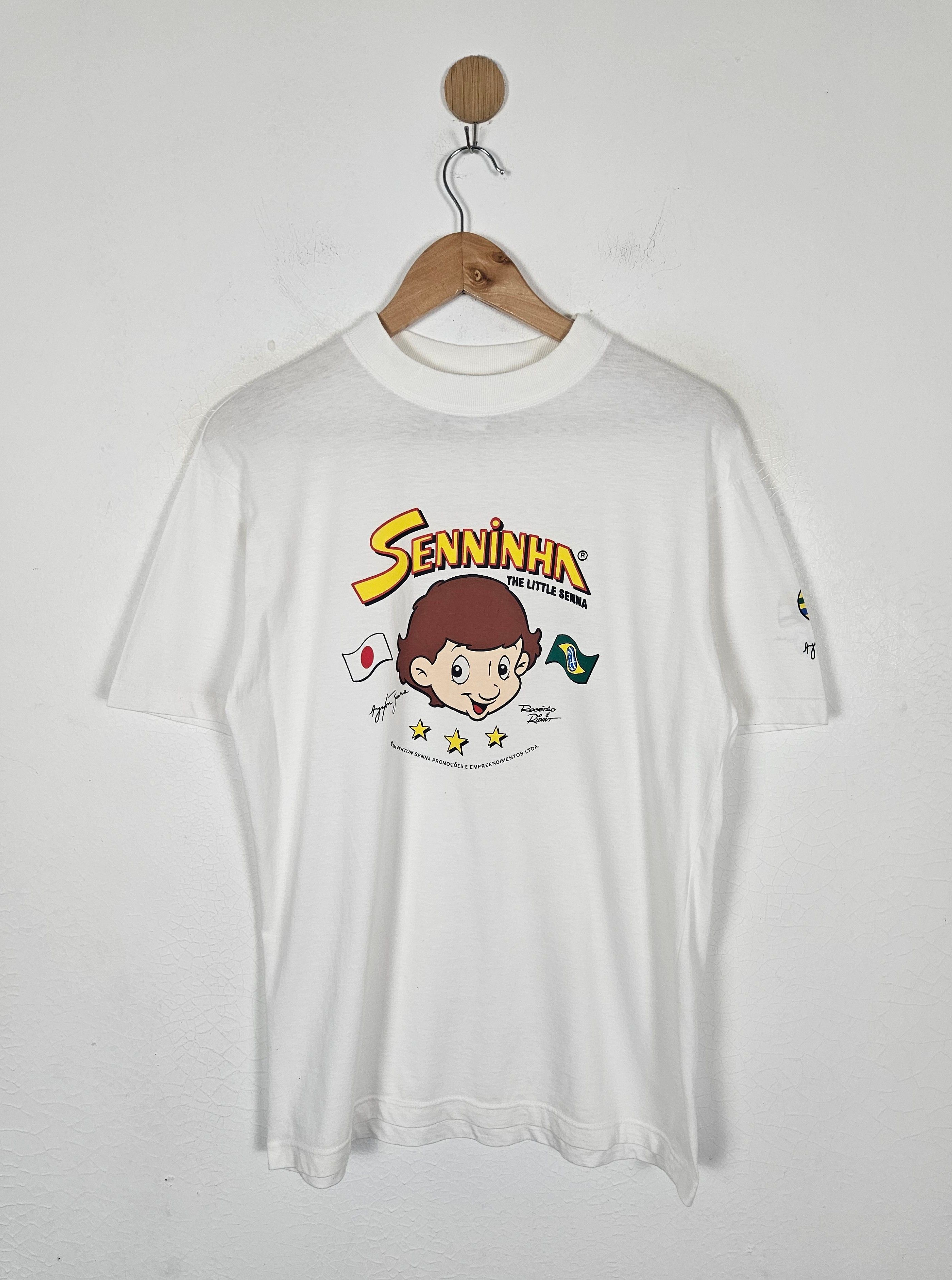 Vintage Vintage Ayrton Senna Formula One 90s Senninha Comic shirt Size US M / EU 48-50 / 2 - 1 Thumbnail