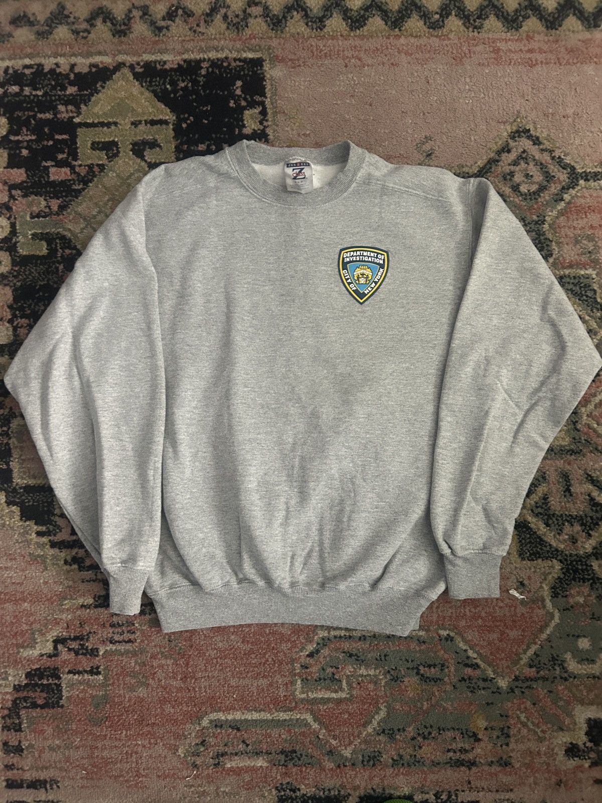 Vintage Vintage New York Department Of Investigation Sweatshirt Size US M / EU 48-50 / 2 - 1 Thumbnail