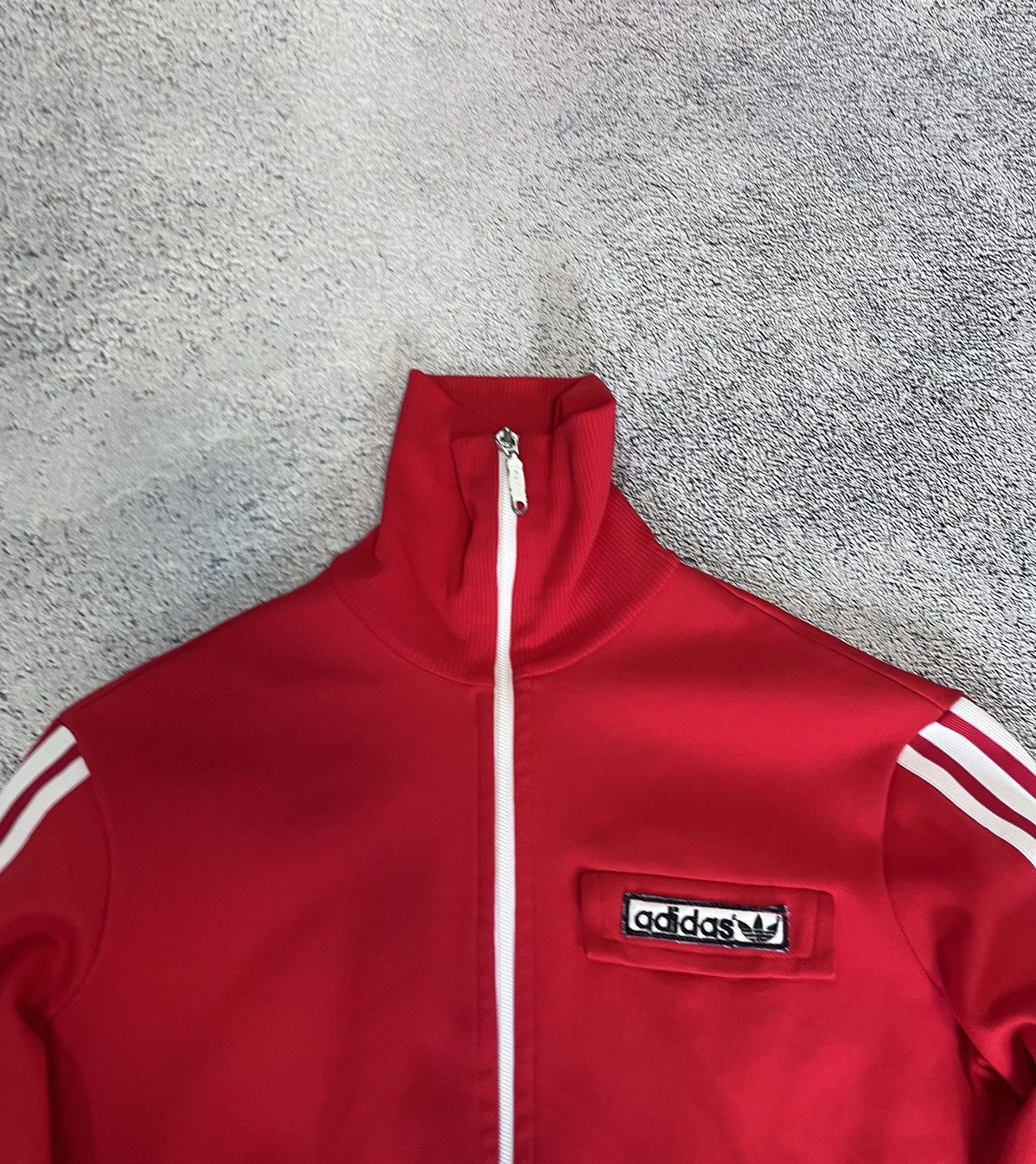 Adidas Vintage Adidas Red Track Jacket Made in Yugoslavia Women’s Size M / US 6-8 / IT 42-44 - 4 Thumbnail