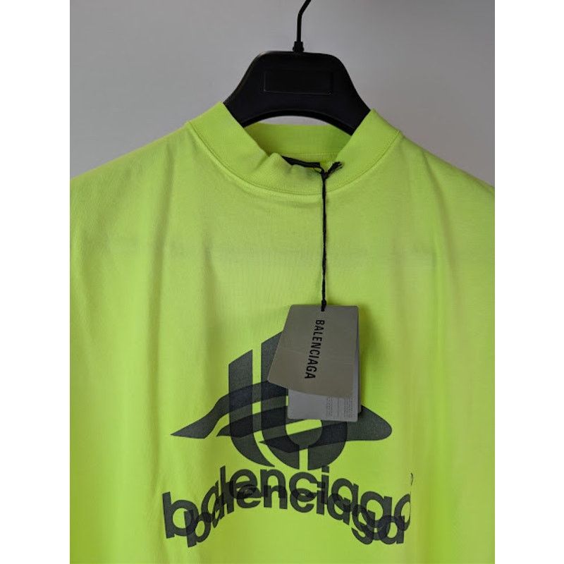 Balenciaga o1rshd1 Layered Sports Vintage Oversized Jersey T-Shirt Size US S / EU 44-46 / 1 - 7 Thumbnail