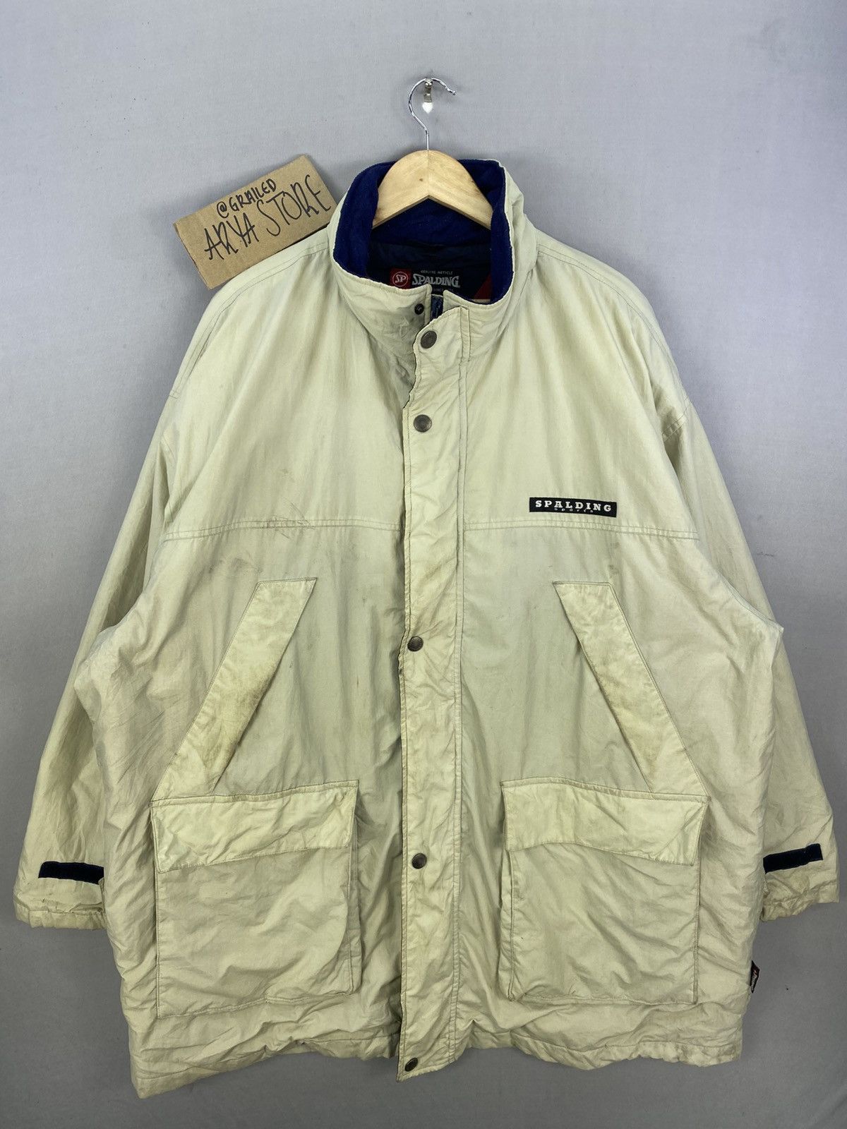 Spalding Spalding Sports Big Size Windbreaker Jacket Size US XXL / EU 58 / 5 - 1 Thumbnail