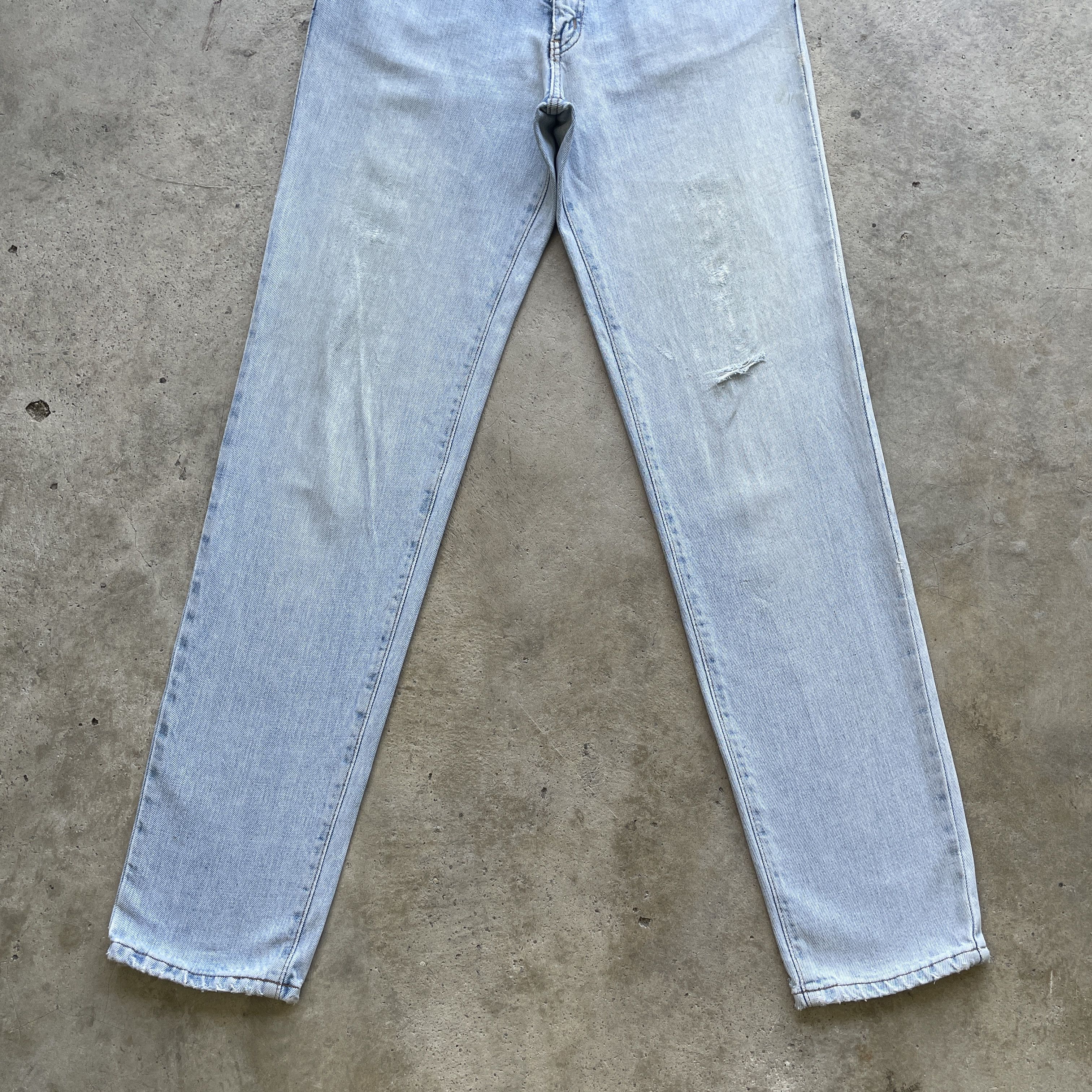 Edwin VINTAGE EDWIN JEANS FADED DISTRESSED WASH DENIM PANTS W28 Size US 28 / EU 44 - 4 Thumbnail