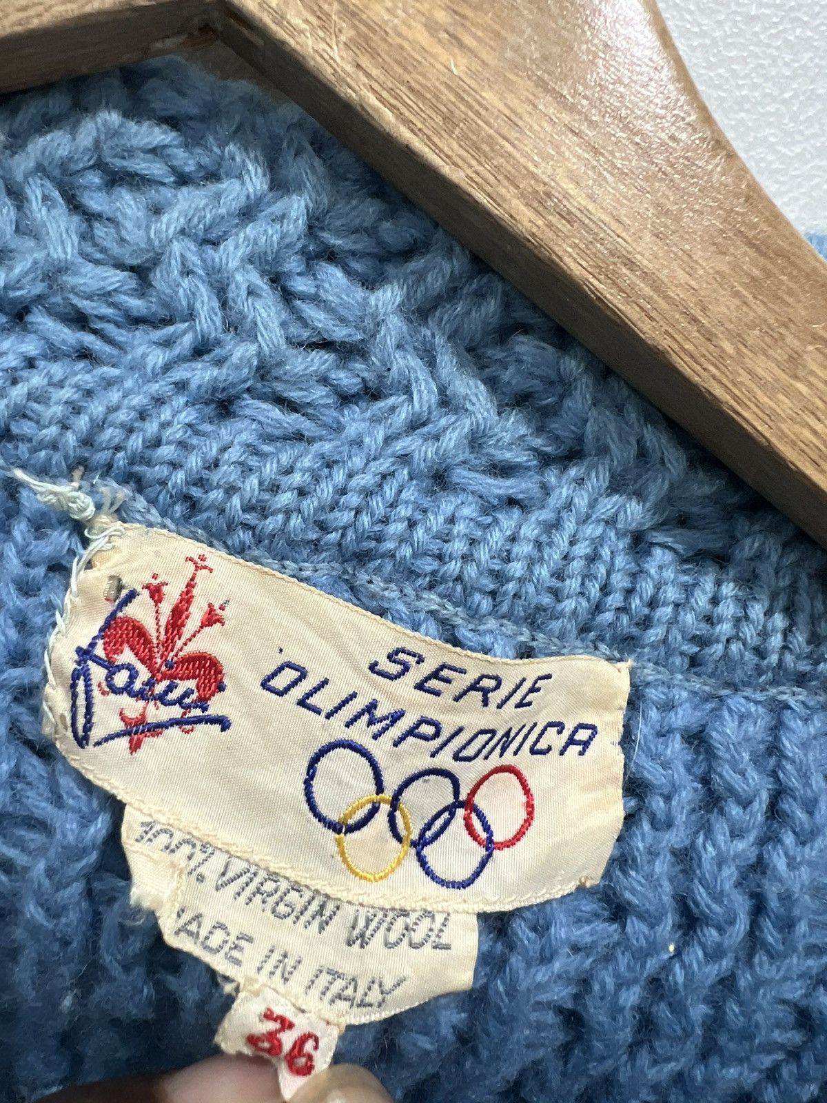 Vintage Vintage Serie Olimpionica Wool Sweater olympics 36 italy Size US M / EU 48-50 / 2 - 5 Thumbnail