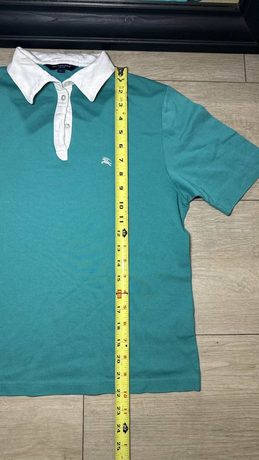 Other Vintage 1990s Women’s Turquoise Golf Polo Button Up Shirt Size L / US 10 / IT 46 - 5 Thumbnail