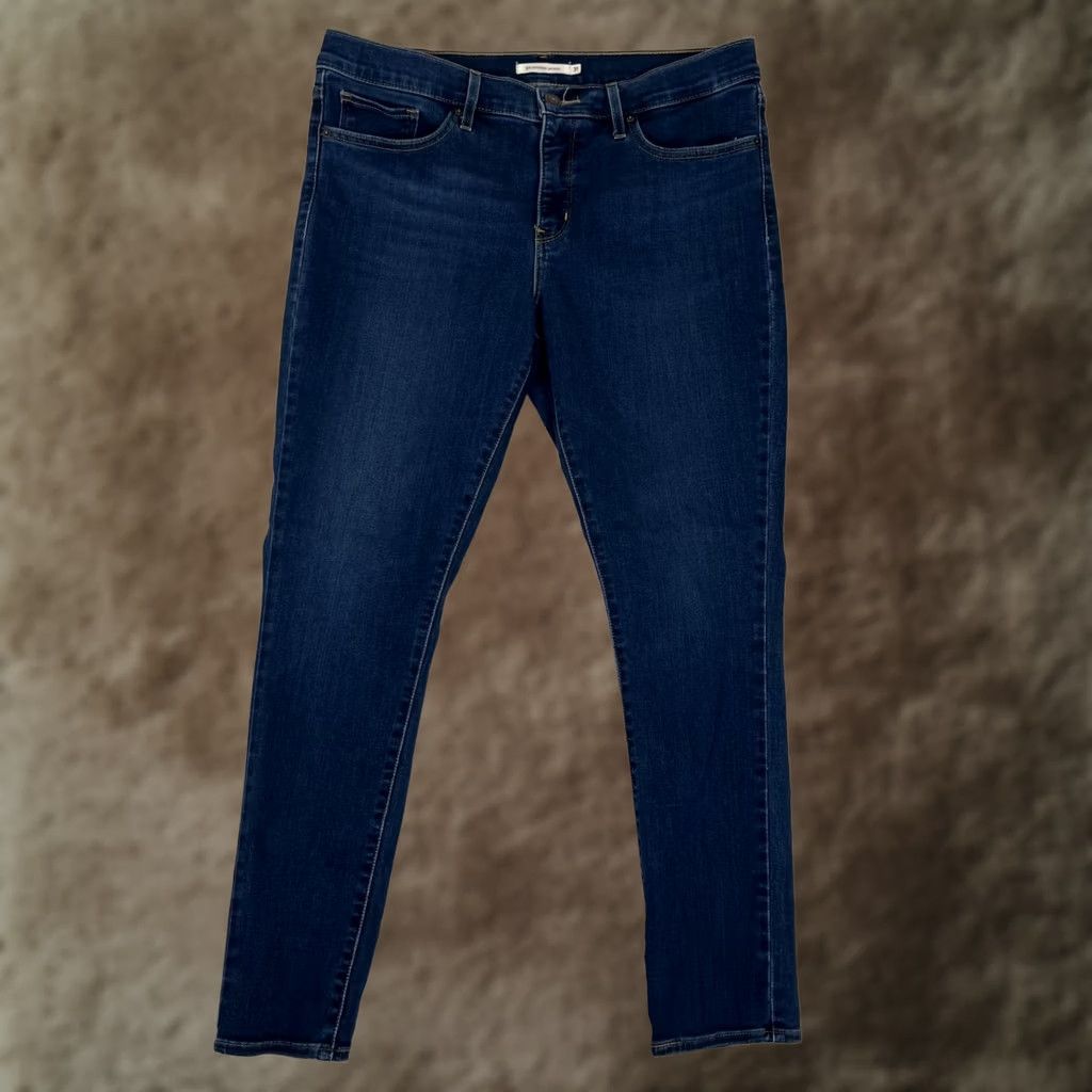 Levi's Levi's 311 Shaping Skinny Mid-Rise Jeans Women's 31x30 Blue Dark Wash Stretch Jeans Women's Slim Blue 31" Regular Denim Pocket Zipper Button Size 24" / US 00 / IT 34 - 1 Thumbnail
