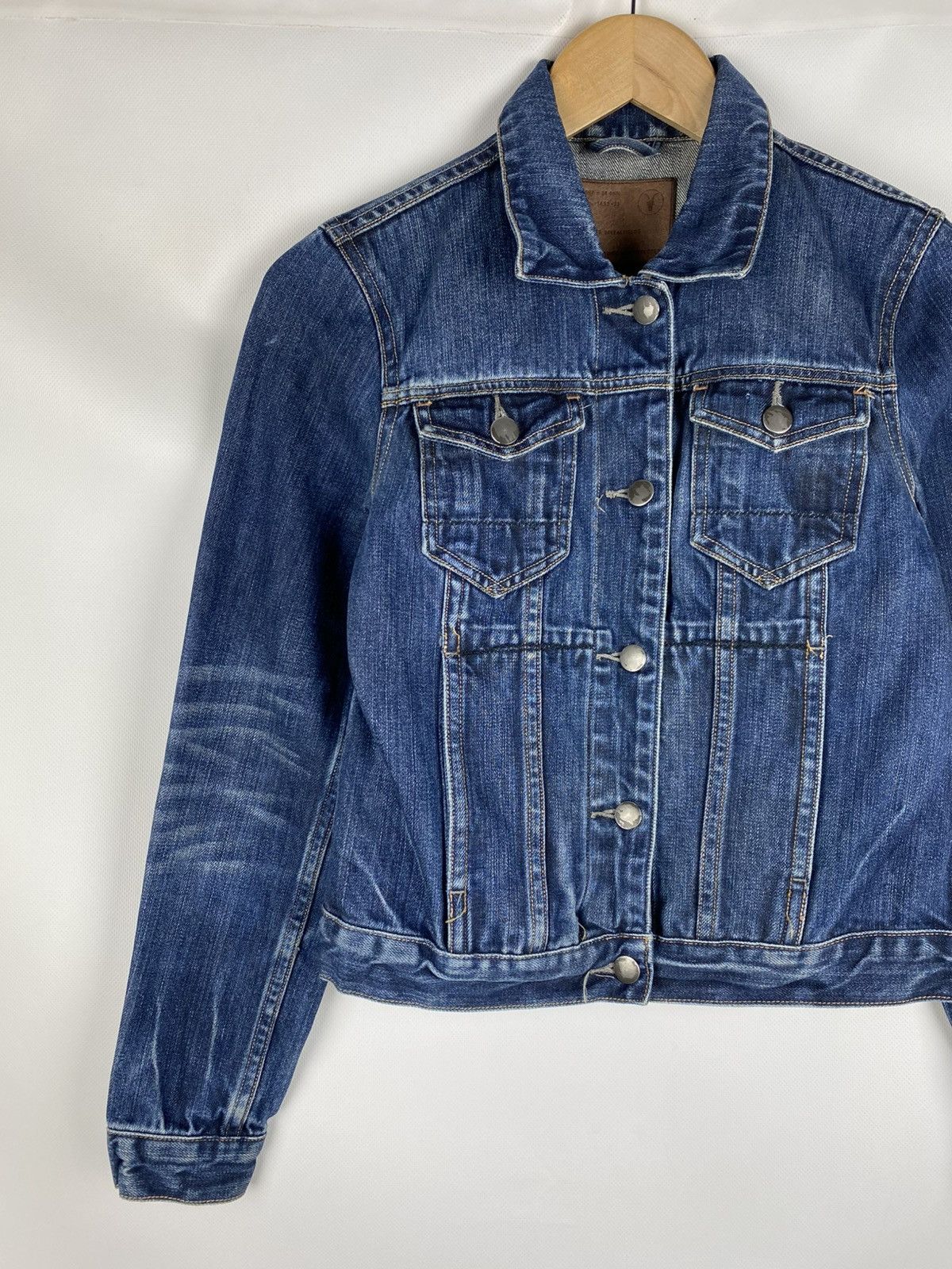 Allsaints × Japanese Brand Allsaints WMNS Easy Trucker ladies selvedge denim jacket Size M / US 6-8 / IT 42-44 - 2 Thumbnail