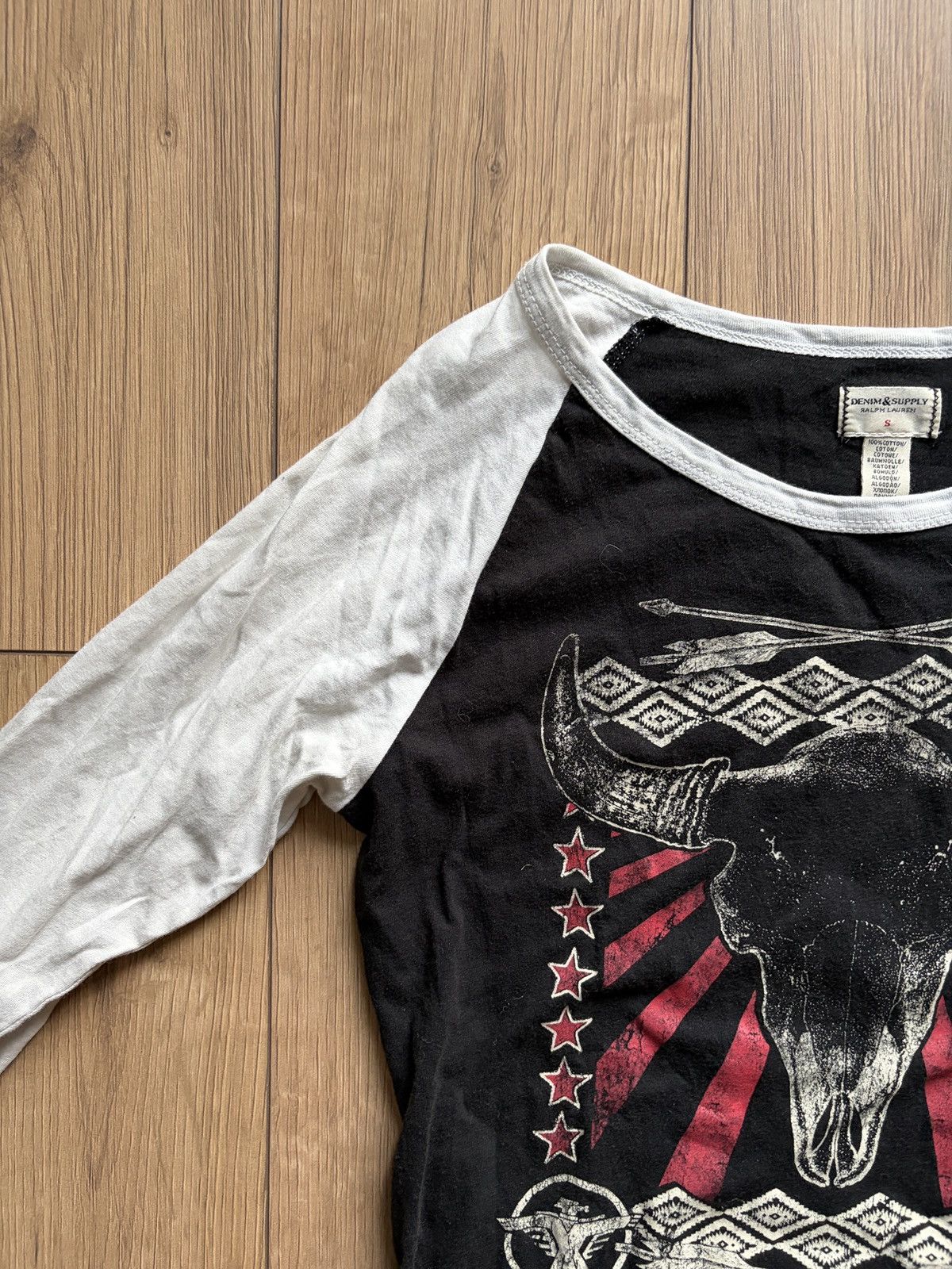 Denim & Supply Ralph Lauren Ralph Lauren Wild West Bull Skull Long Sleeve Tee Size S / US 4 / IT 40 - 4 Thumbnail