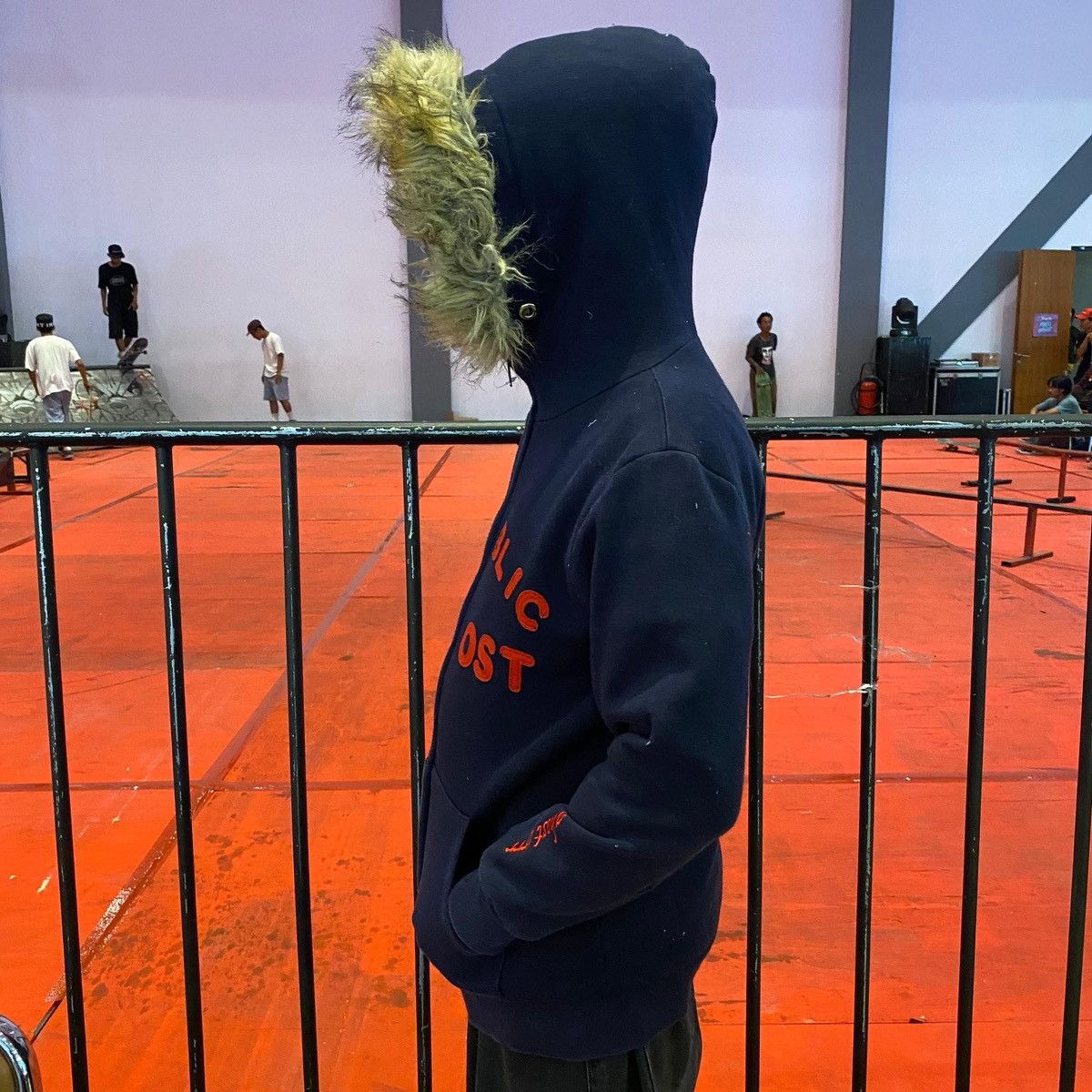 If Six Was Nine 2000s - Rep.Ghost ifsixwasnine lgb style Fur Zip Up Hoodie Size US L / EU 52-54 / 3 - 7 Thumbnail