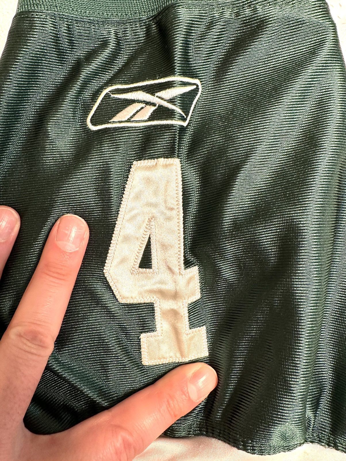 Reebok Brett Favre #4 New York Jets NFL Jersey Mens 54 Reebok Sewn Size US XL / EU 56 / 4 - 4 Thumbnail
