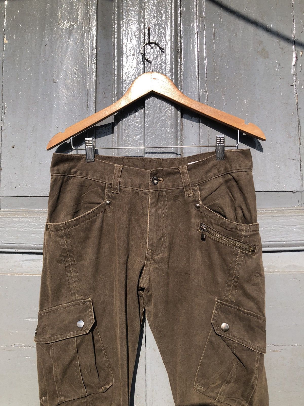 If Six Was Nine × Japanese Brand × semanticdesign Semantic Design Bootcut Bondage Cargo Pants Size US 32 / EU 48 - 3 Thumbnail