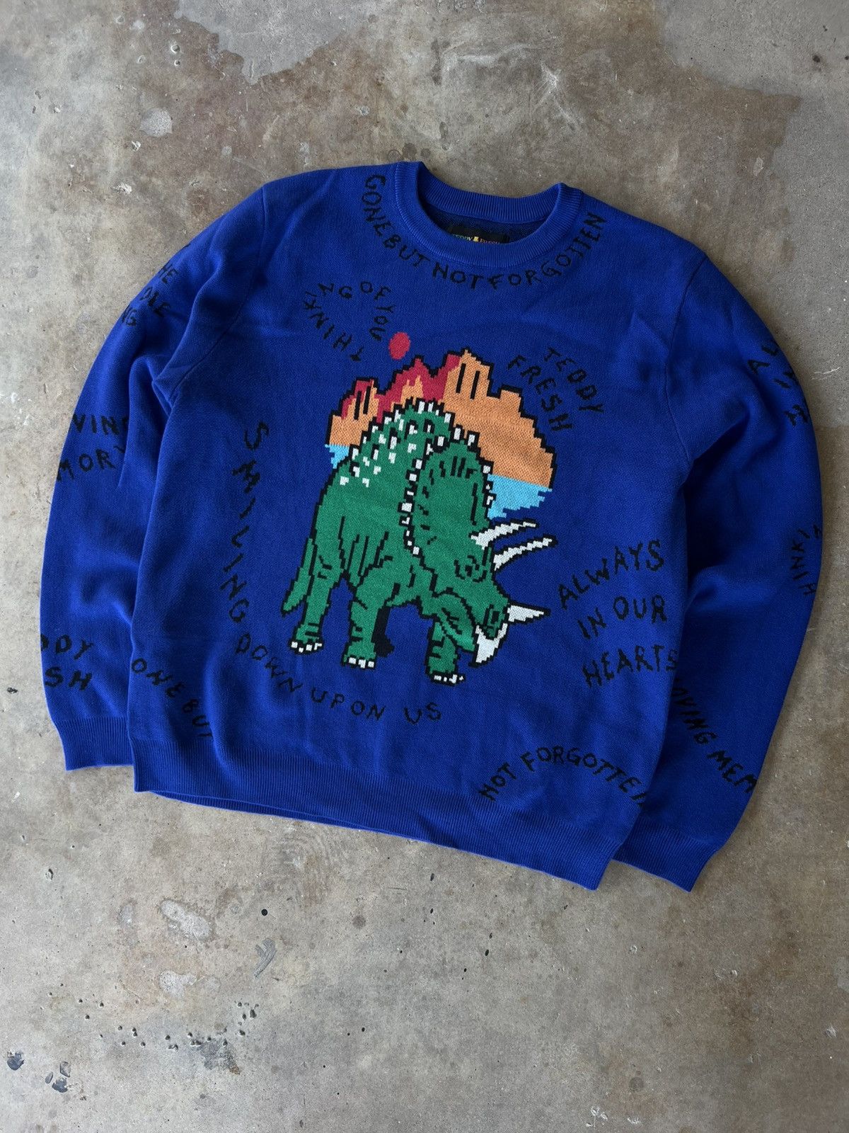 Teddy Fresh Teddy Fresh Dino Gone But Not Forgotten Crewneck Sweatshirt Size US XL / EU 56 / 4 - 2 Thumbnail