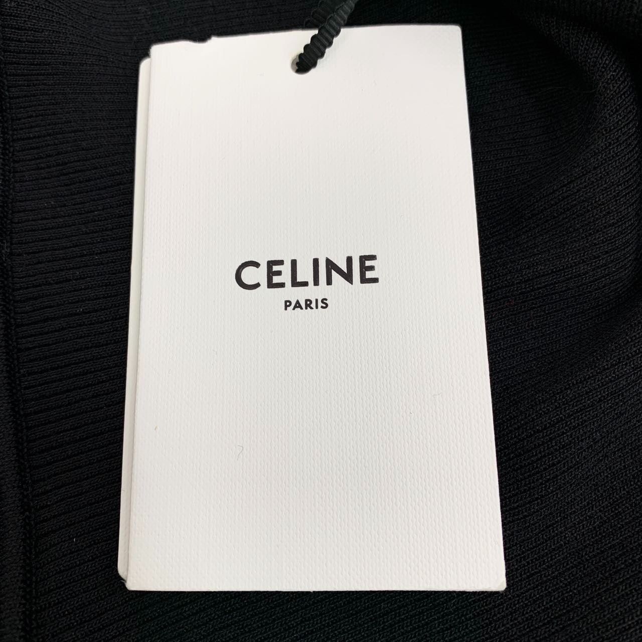 Celine Celine Black Square Neck Long-Sleeved Knitted Top With Gold Size M / US 6-8 / IT 42-44 - 4 Thumbnail