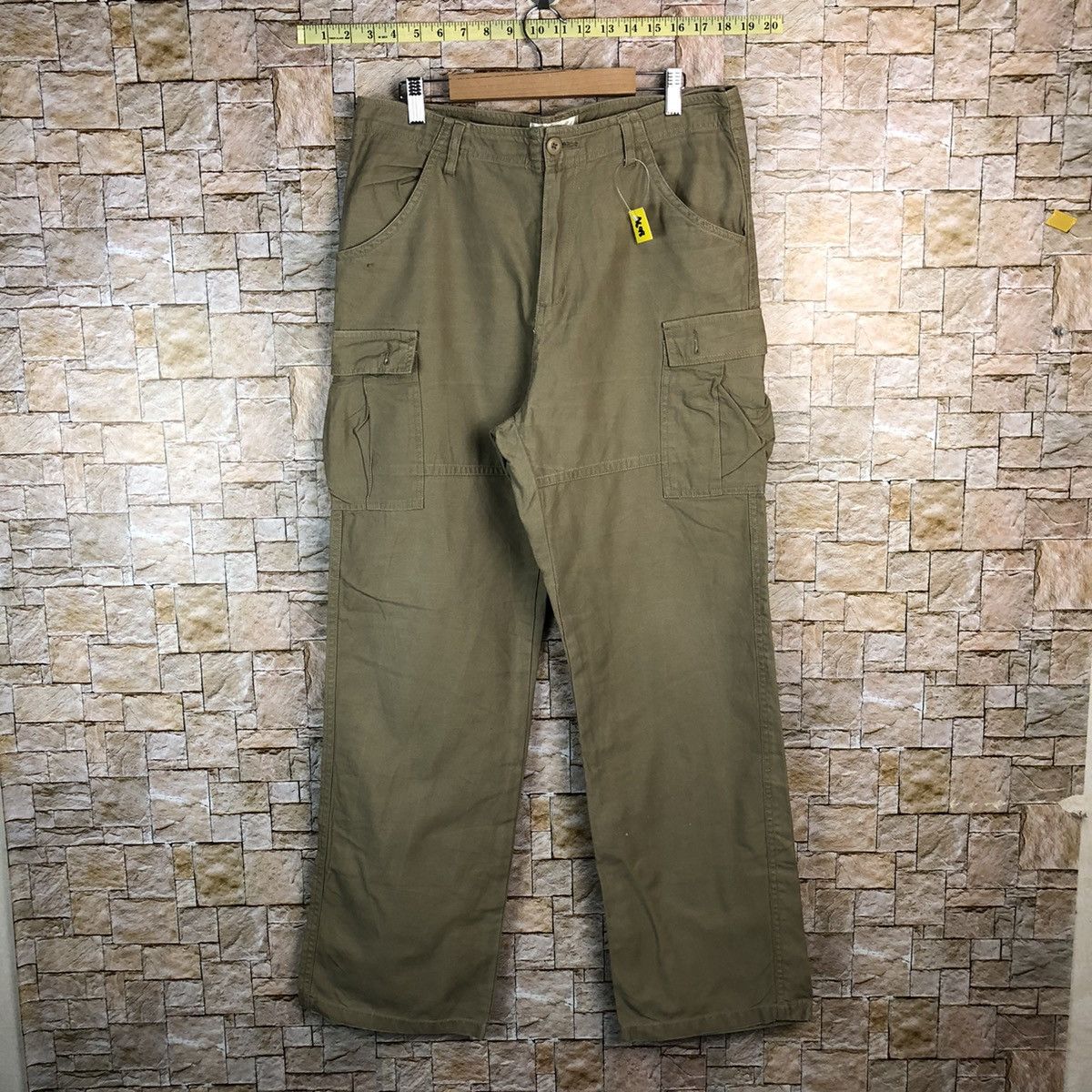 Japanese Brand Fullile Green utility tactical Cargo Multipocket Pants #A648 Size US 34 / EU 50 - 1 Thumbnail