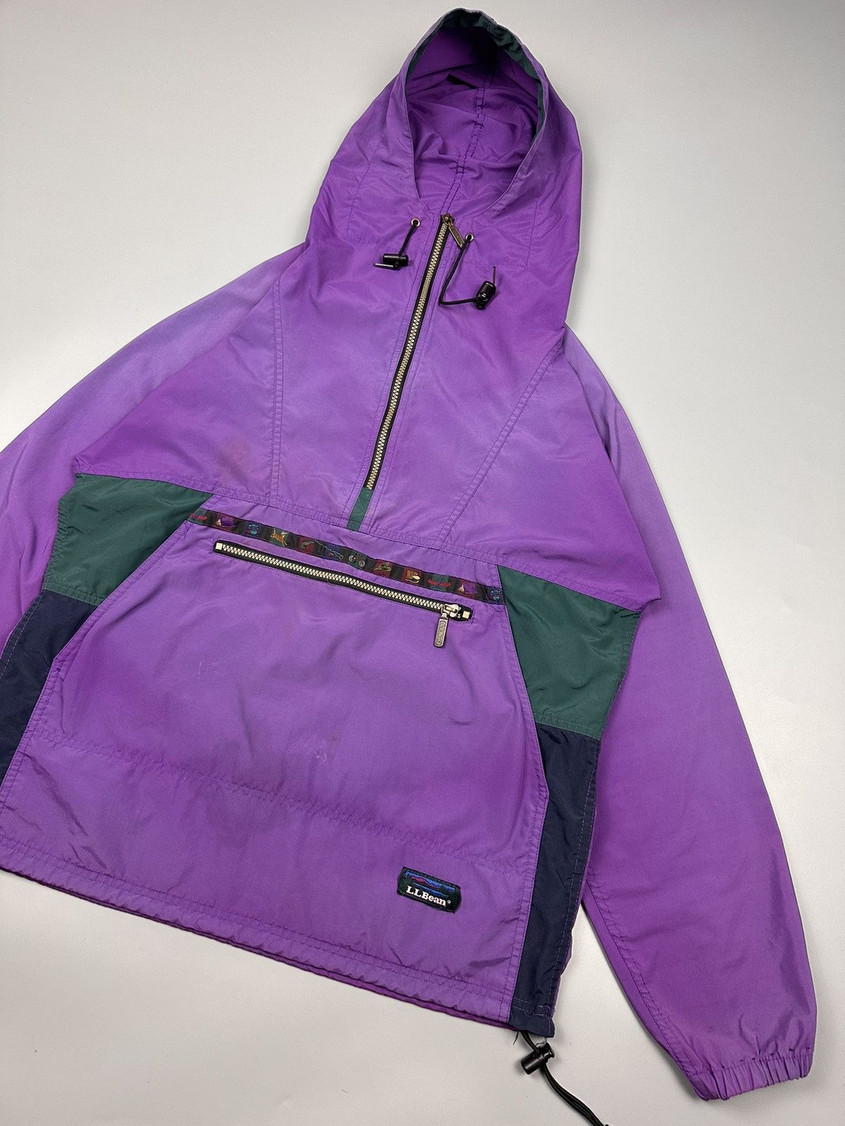 L.L. Bean × Native × Vintage Vintage LL Bean Anorak Native Half Zipper Hoodie Size US L / EU 52-54 / 3 - 5 Thumbnail