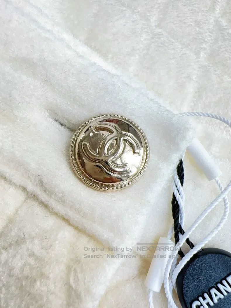 Chanel Chanel 20k equestrian series beige diamond plaid velvet sk Size 24" / US 00 / IT 34 - 4 Thumbnail