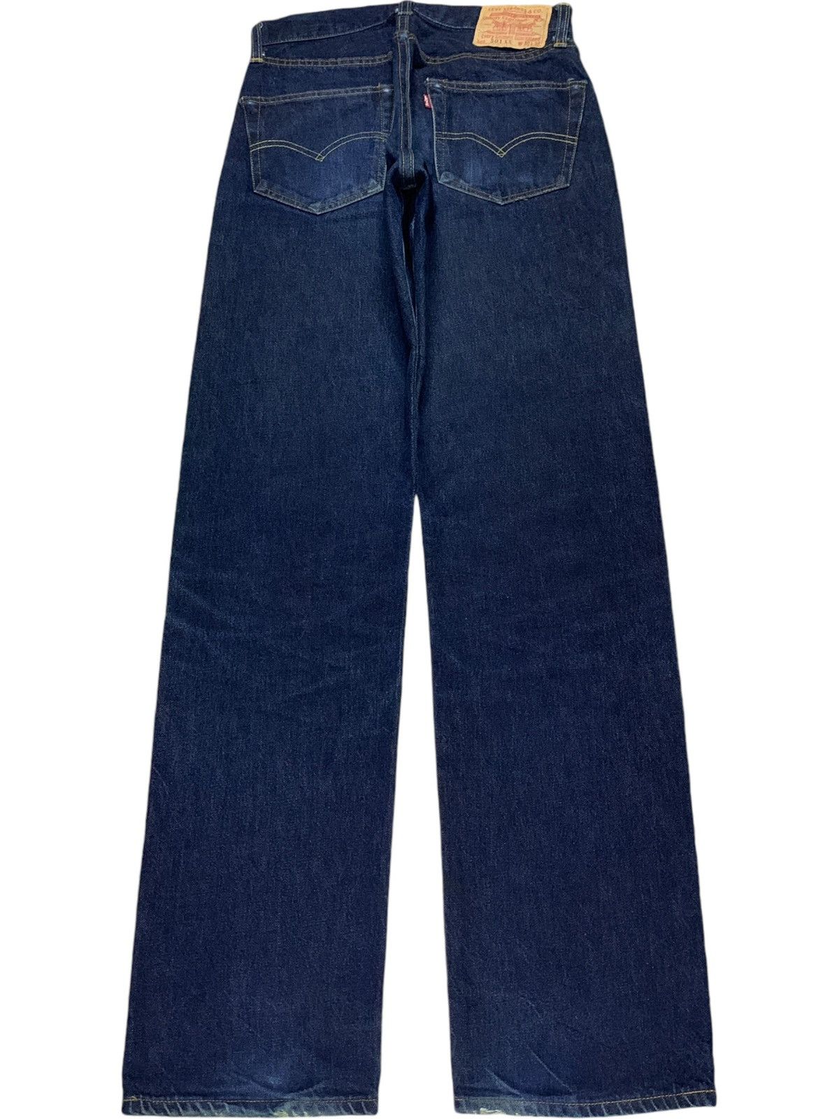 Levi's Vintage 90s Levis 501XX Big E Selvedge Raw Denim Button 555 Size US 29 - 3 Thumbnail