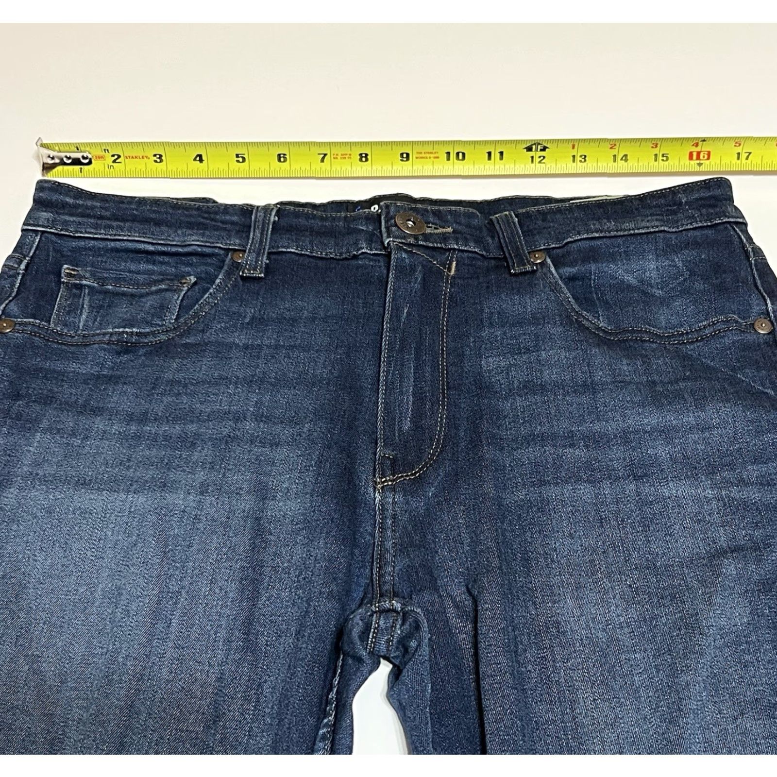 Paige PAIGE Jeans Men’s 33x32 Lennox Blue Stretch Denim Slim Fit Dark Wash Jeans Size US 33 - 3 Thumbnail