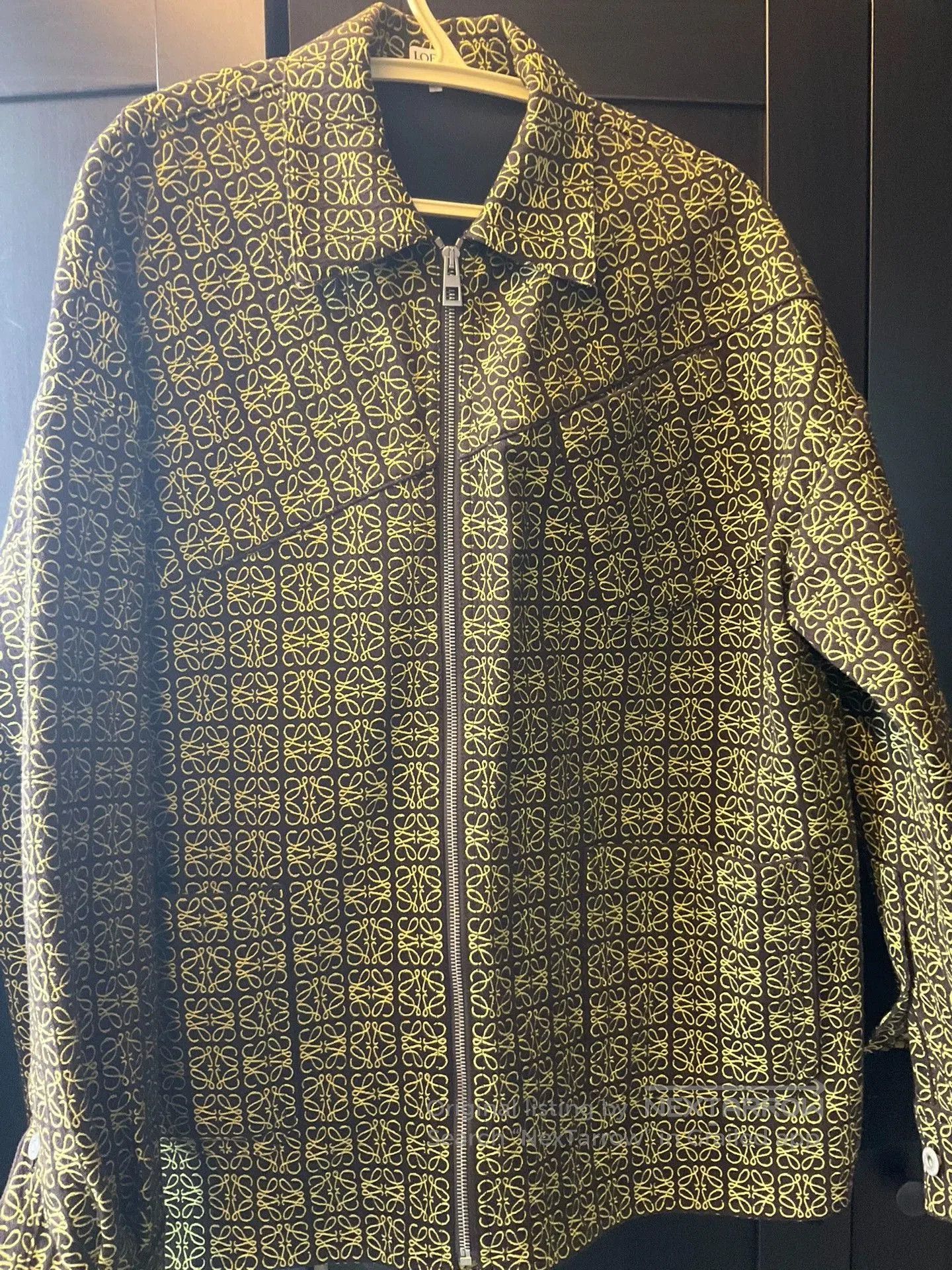 Loewe Men's Logo Jacquard Zip Jacket.