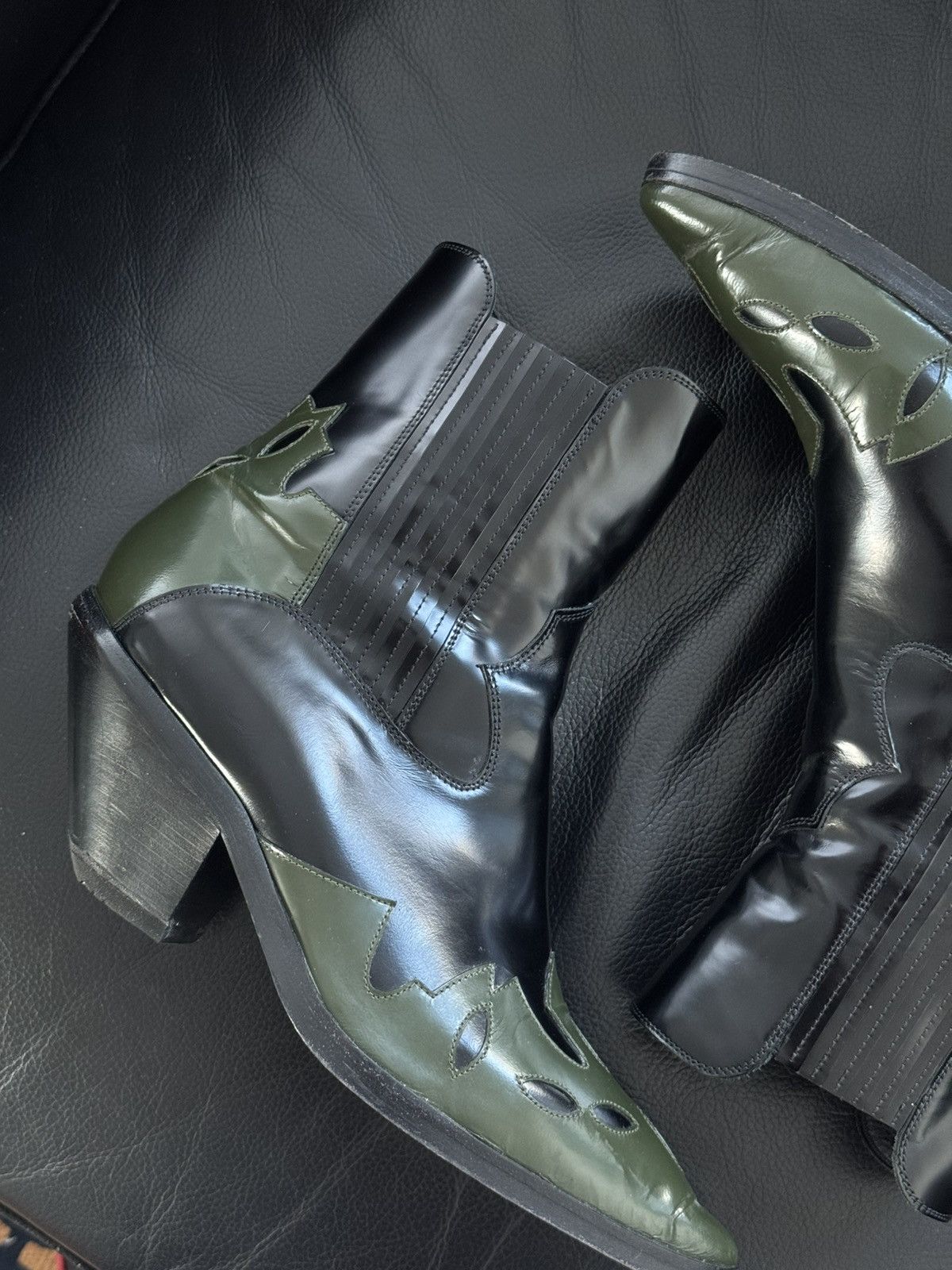 Enfants Riches Deprimes FW20 Midnight Cowboy Western Leather Boots Size US 7.5 / EU 40-41 - 13 Thumbnail