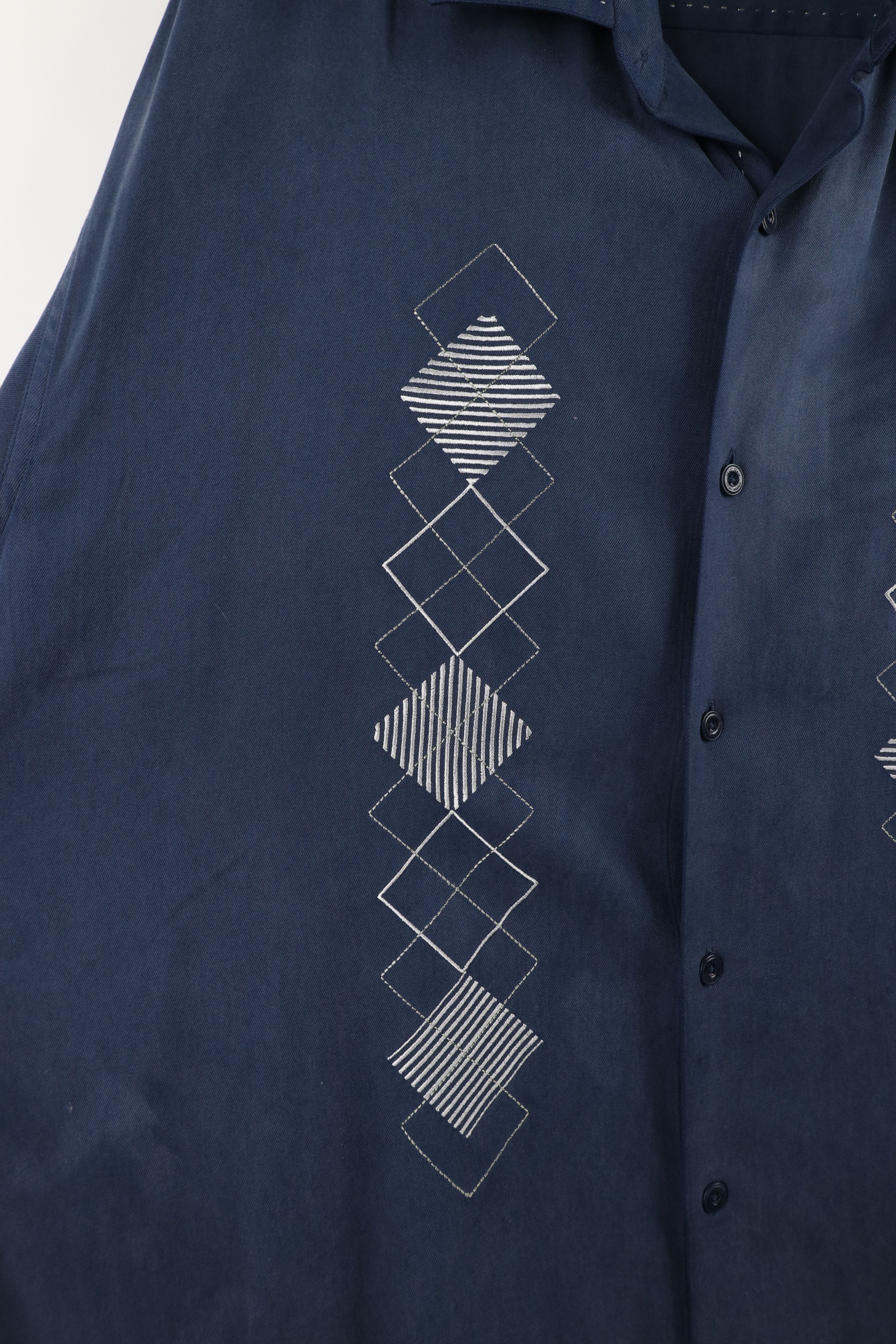 Nat Nast × Vintage Vintage Nat Nast Luxury Originals Diamond Button Shirt Size US XXL / EU 58 / 5 - 4 Thumbnail
