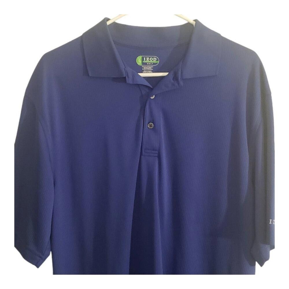 Izod CT1899 Izod Men's Blue Polo Shirt L Size US L / EU 52-54 / 3 - 2 Thumbnail
