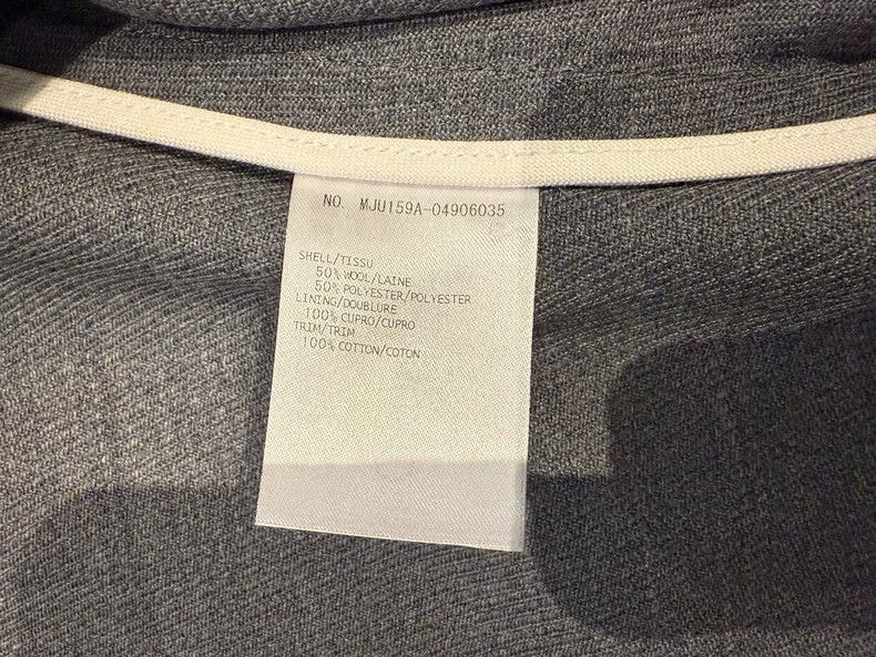 Thom Browne Thom Browne Three-color standard suit jacket with neckline Size US XL / EU 56 / 4 - 5 Thumbnail