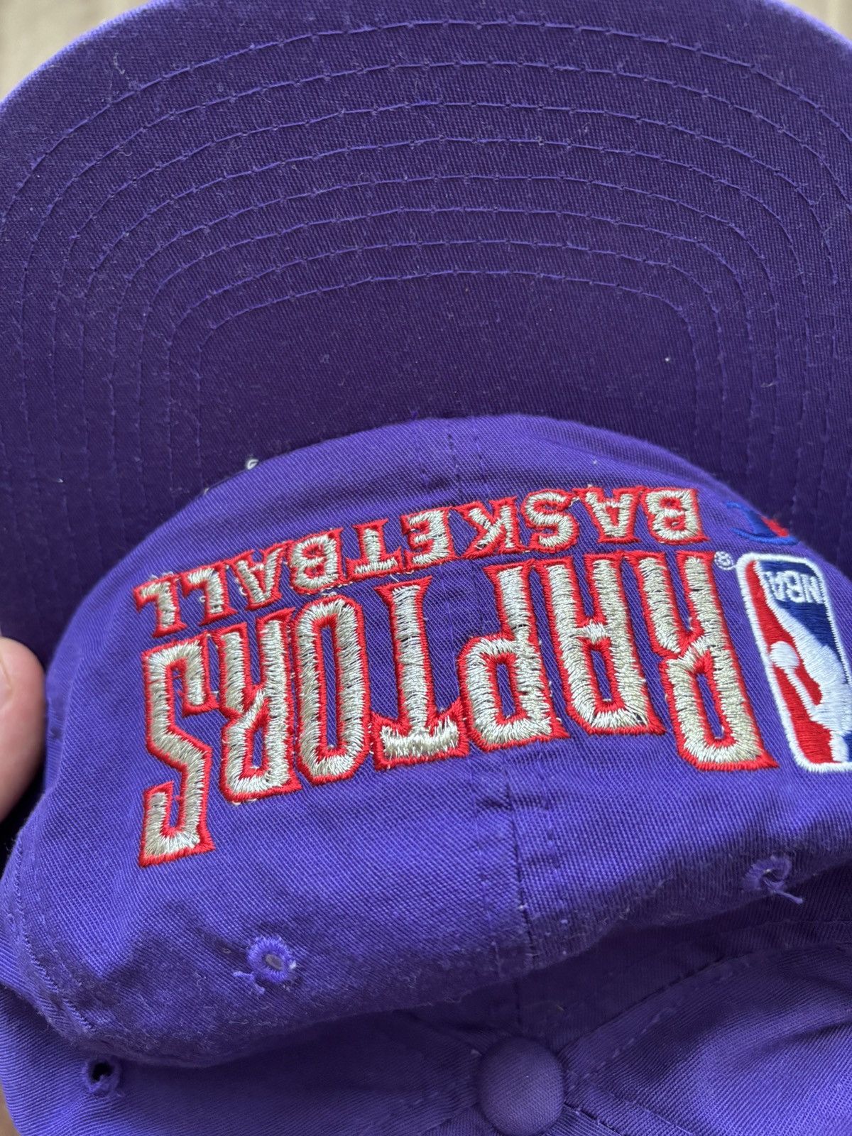 Champion vintage 1990s Toronto Raptors NBA Sports Vtg purlpe Size ONE SIZE - 9 Thumbnail