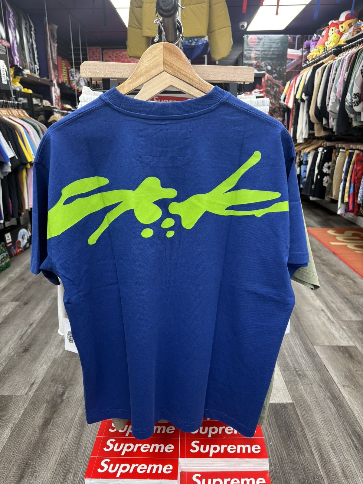 Sp5der BLUE TM TEE | SP5DER | KING SPIDER Size US L / EU 52-54 / 3 - 2 Thumbnail