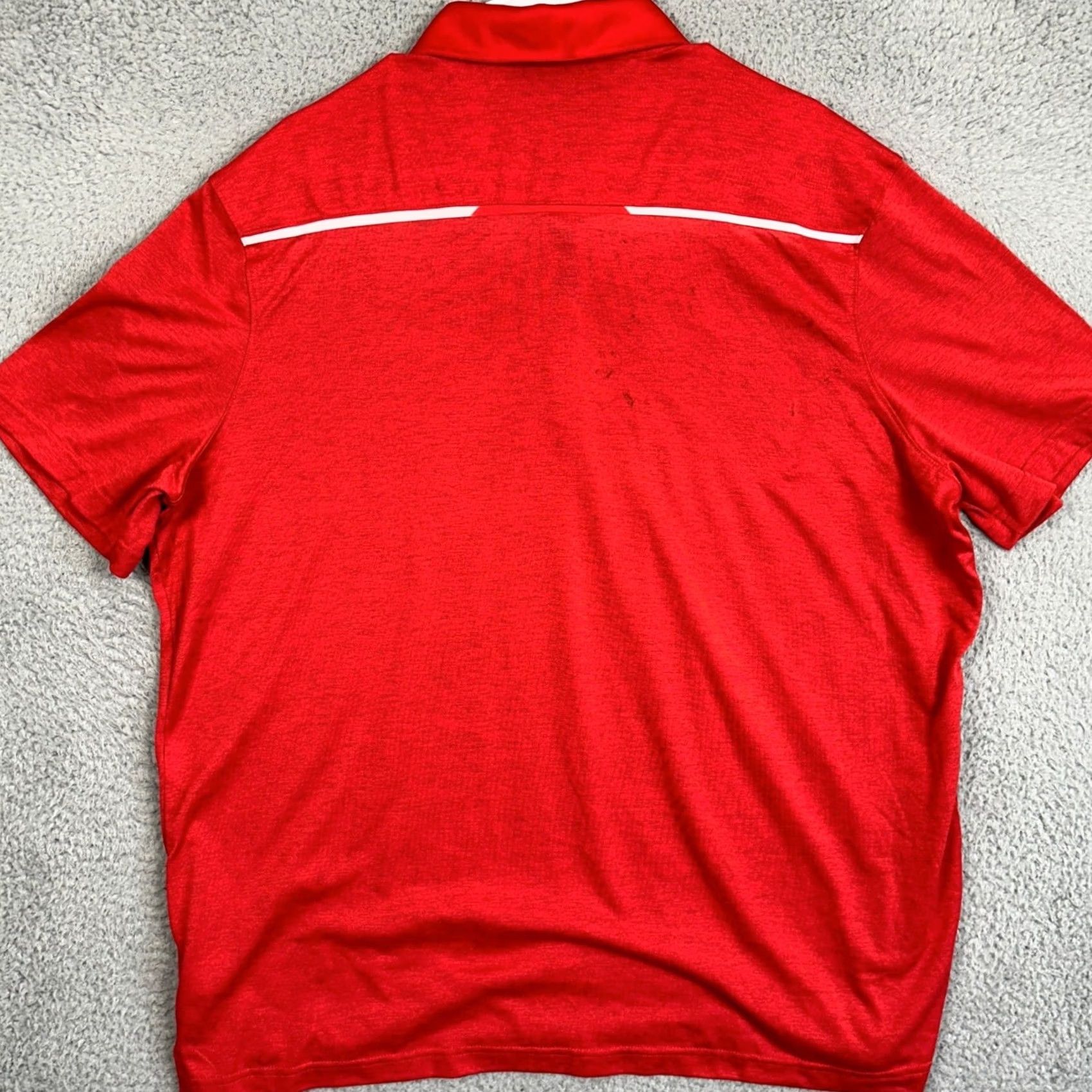 Nike Nike Buckeyes Polo Shirt Mens 2XL Red Dri-FIT Golf Performance Shirt Size US XXL / EU 58 / 5 - 3 Thumbnail
