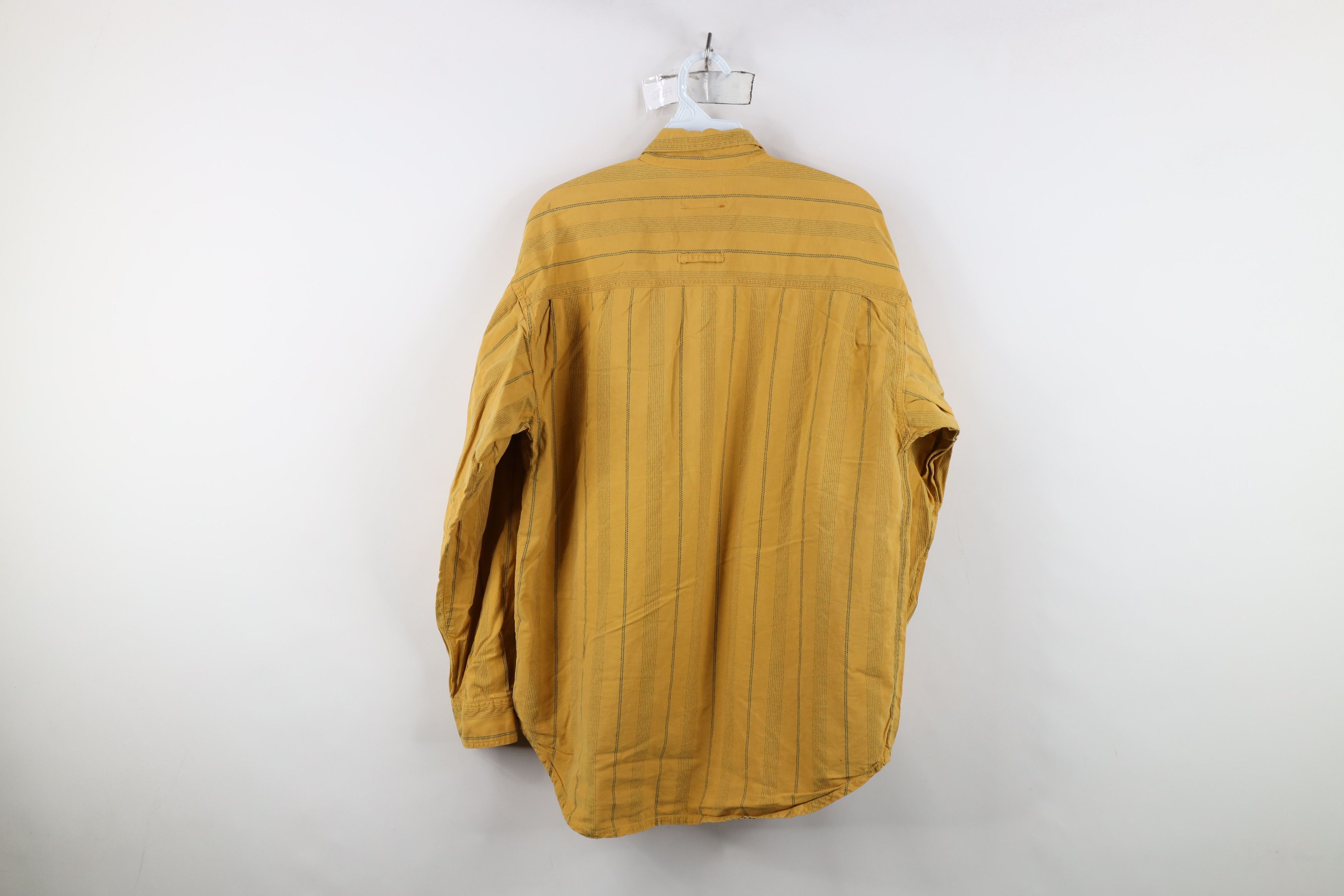 Vintage Vintage 90s Streetwear Big Pocket Striped Button Down Shirt Size US M / EU 48-50 / 2 - 12 Thumbnail