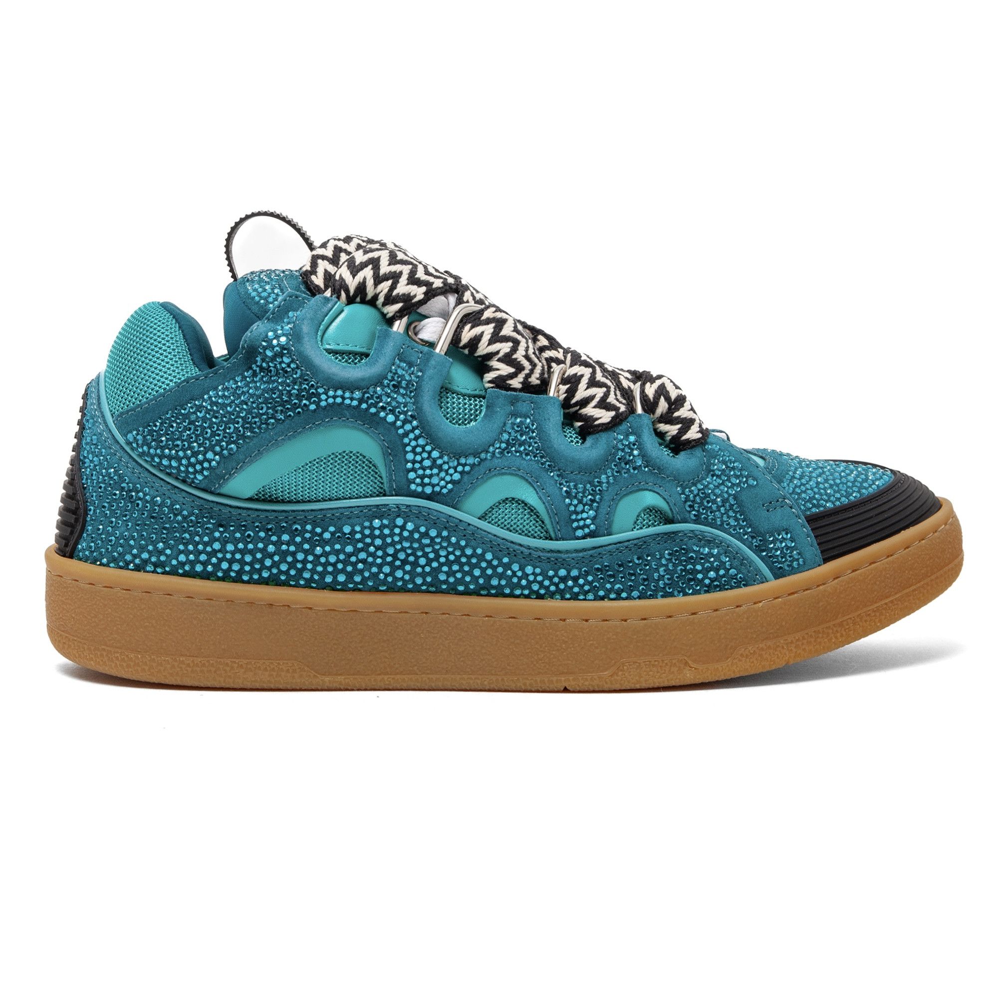 Lanvin Leather Curb Sneaker Strass Navy Size US 11 / EU 44 - 1 Thumbnail