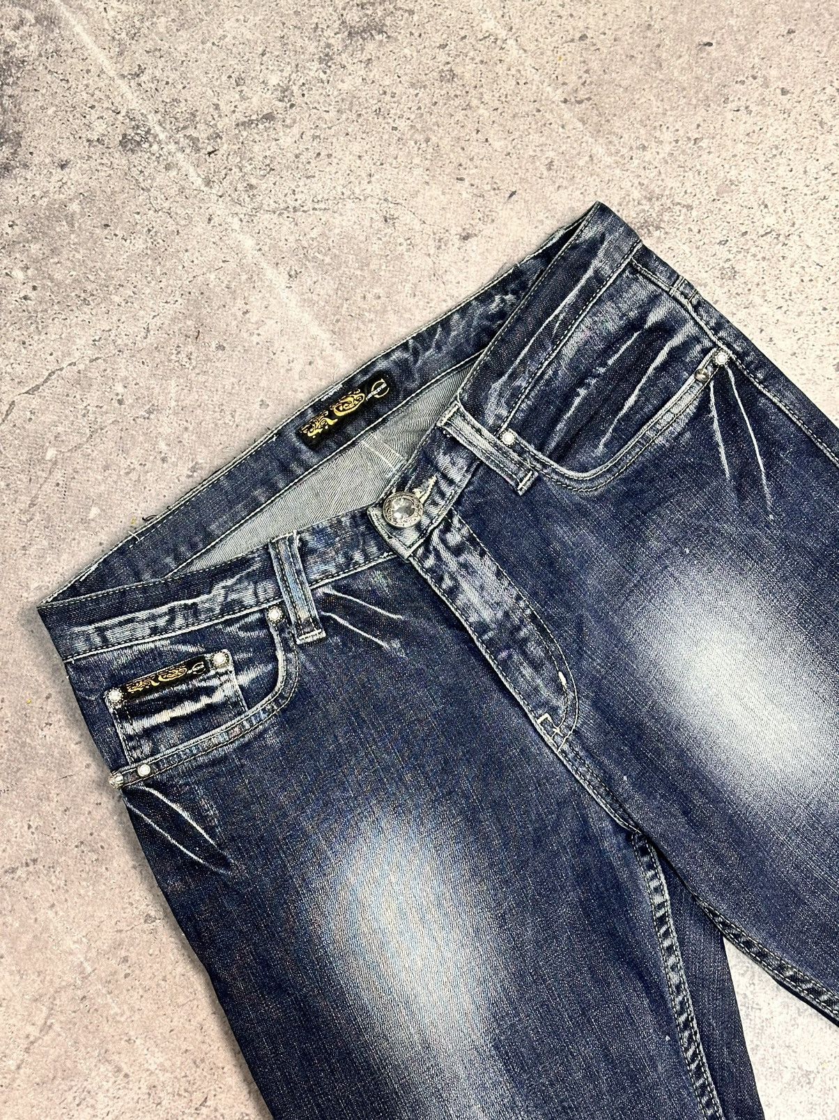 Roberto Cavalli Roberto Cavalli blue denim pants vintage y2k Size 28" / US 6 / IT 42 - 4 Thumbnail