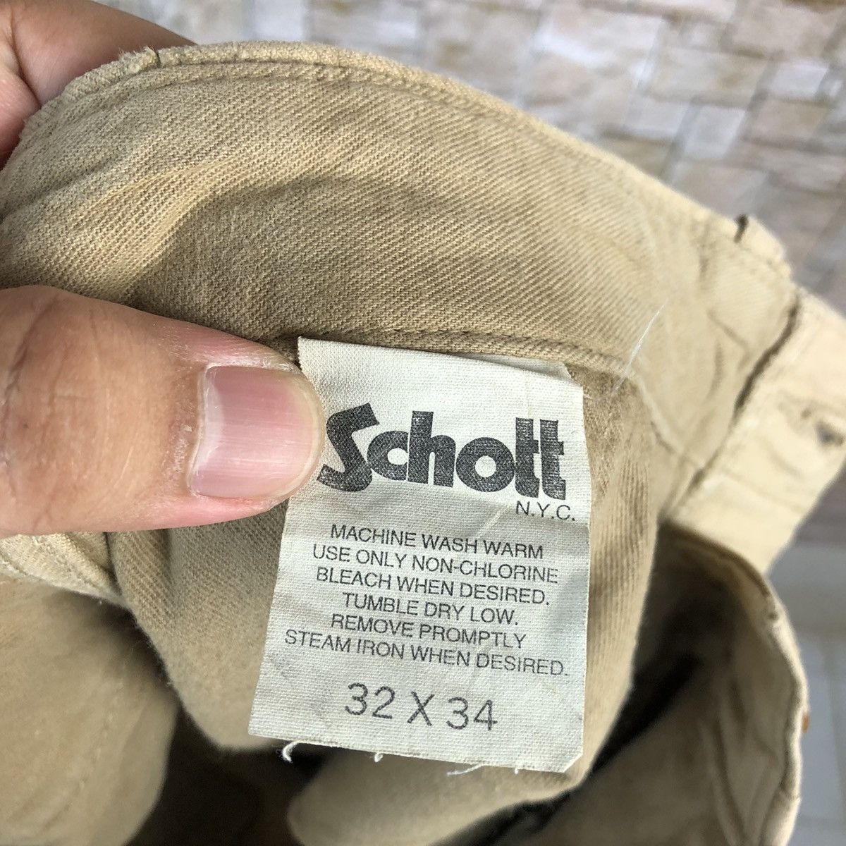 Schott Schott Brown vintage cargo Pants #A619 Size US 32 / EU 48 - 20 Thumbnail