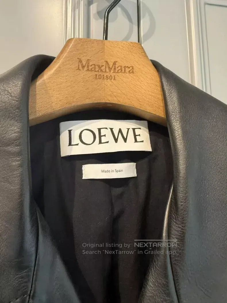Loewe Loewe Vintage Distressed Leather Printed Leather Jacket Size US S / EU 44-46 / 1 - 4 Thumbnail