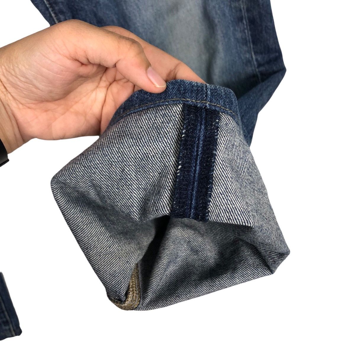 Japanese Brand × Vintage 📌Vintage Denim Jeans Uniqlo Issey Miyake Rich Blue Size US 36 / EU 52 - 15 Thumbnail