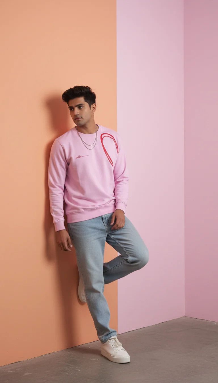 Other Badbee Wanna Be Yours Pink Sweatshirt | Streetwear Size US M / EU 48-50 / 2 - 1 Thumbnail