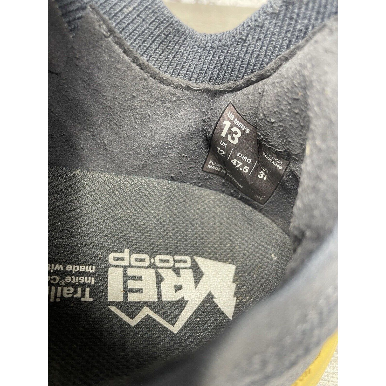 Rei REI Beyonder Yellow Gray Knit Fabric Outdoor Running Sneaker Size US 13 / EU 46 - 7 Thumbnail