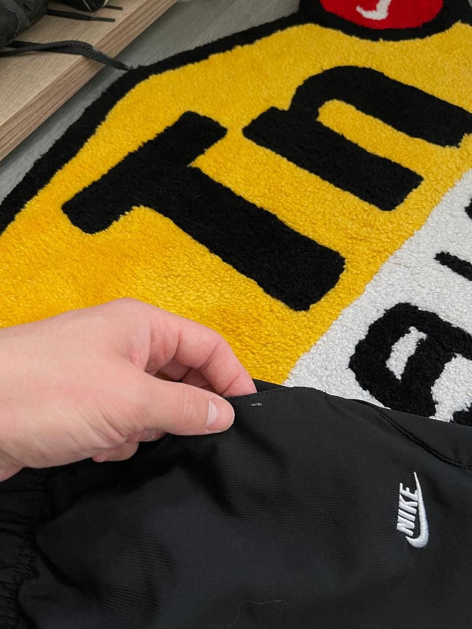 Nike × Streetwear × Vintage nike swoosh drill baggy nike track pants Size US 36 / EU 52 - 4 Thumbnail