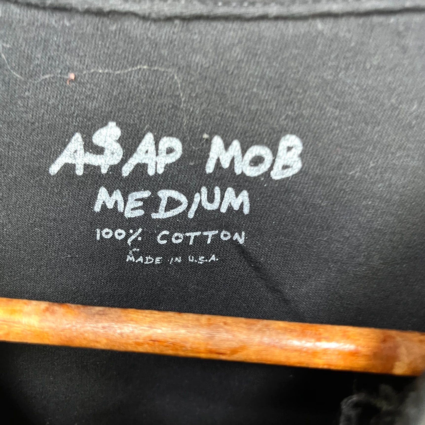 Peanuts ASAP Mob Tour Too Cozy T Shirt M Black Cotton Mens Shirts 90s? Size US M / EU 48-50 / 2 - 5 Thumbnail