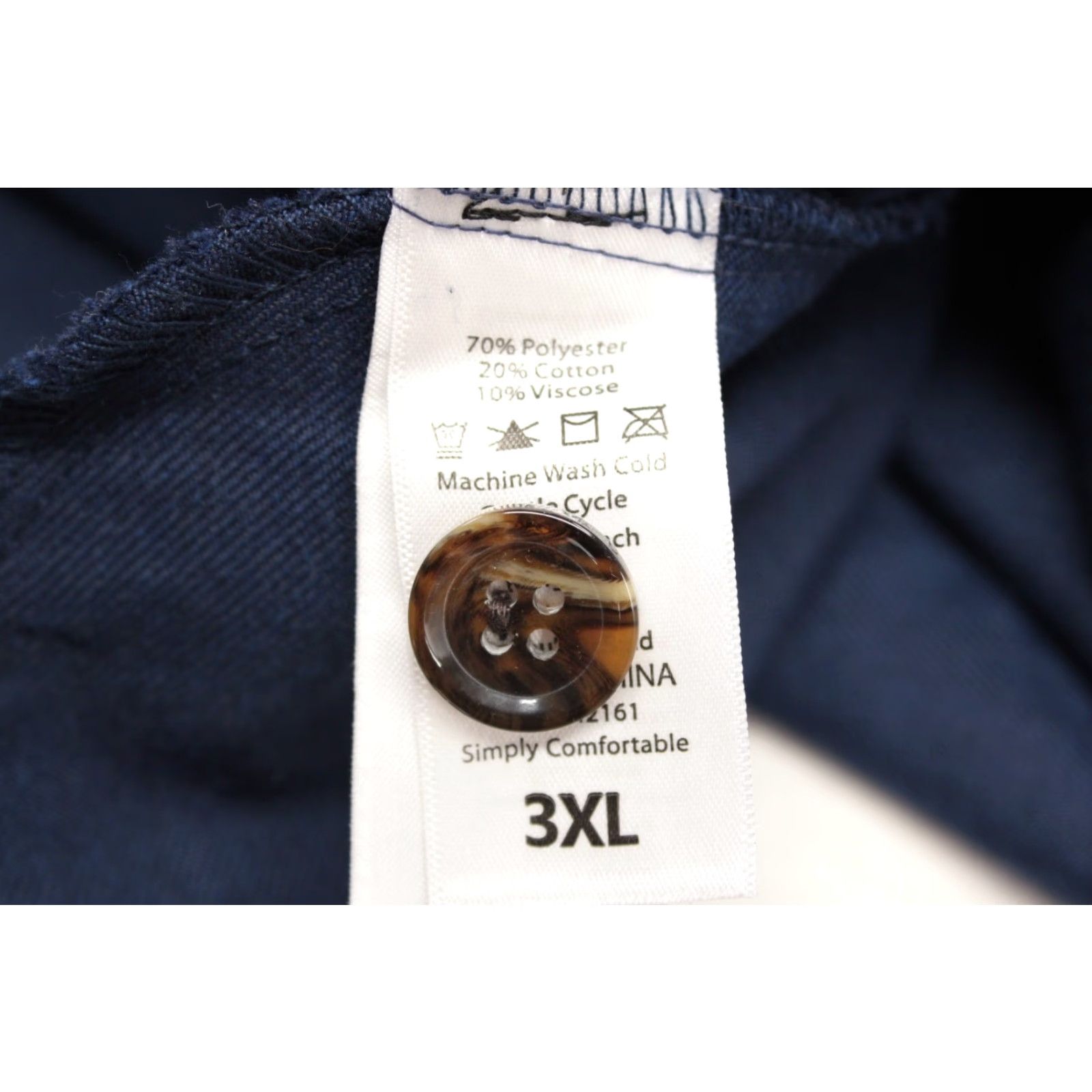 Vintage Lularoe Top Women's PLUS Size 3XL Navy Button Up Tunic Shirt Career Office Wear Shirt Plus Size 3XL Navy Button Up Tunic Size XXL / US 16-18 / IT 52-54 - 7 Thumbnail