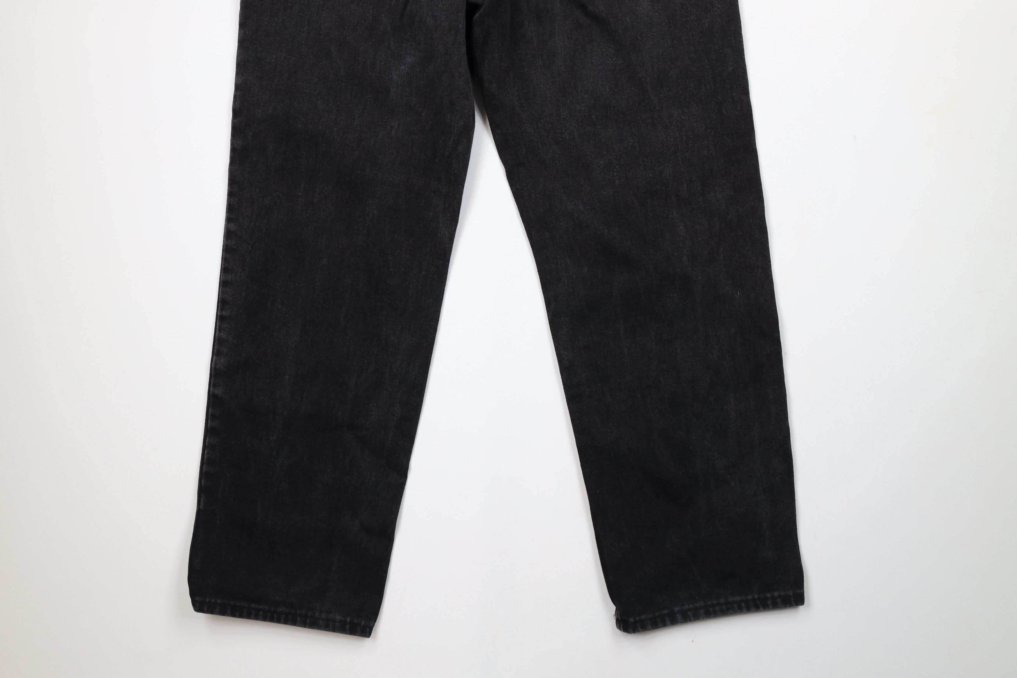 Lee × Vintage Vintage 90s Lee Straight Leg Denim Jeans Black Cotton Size US 34 / EU 50 - 11 Thumbnail