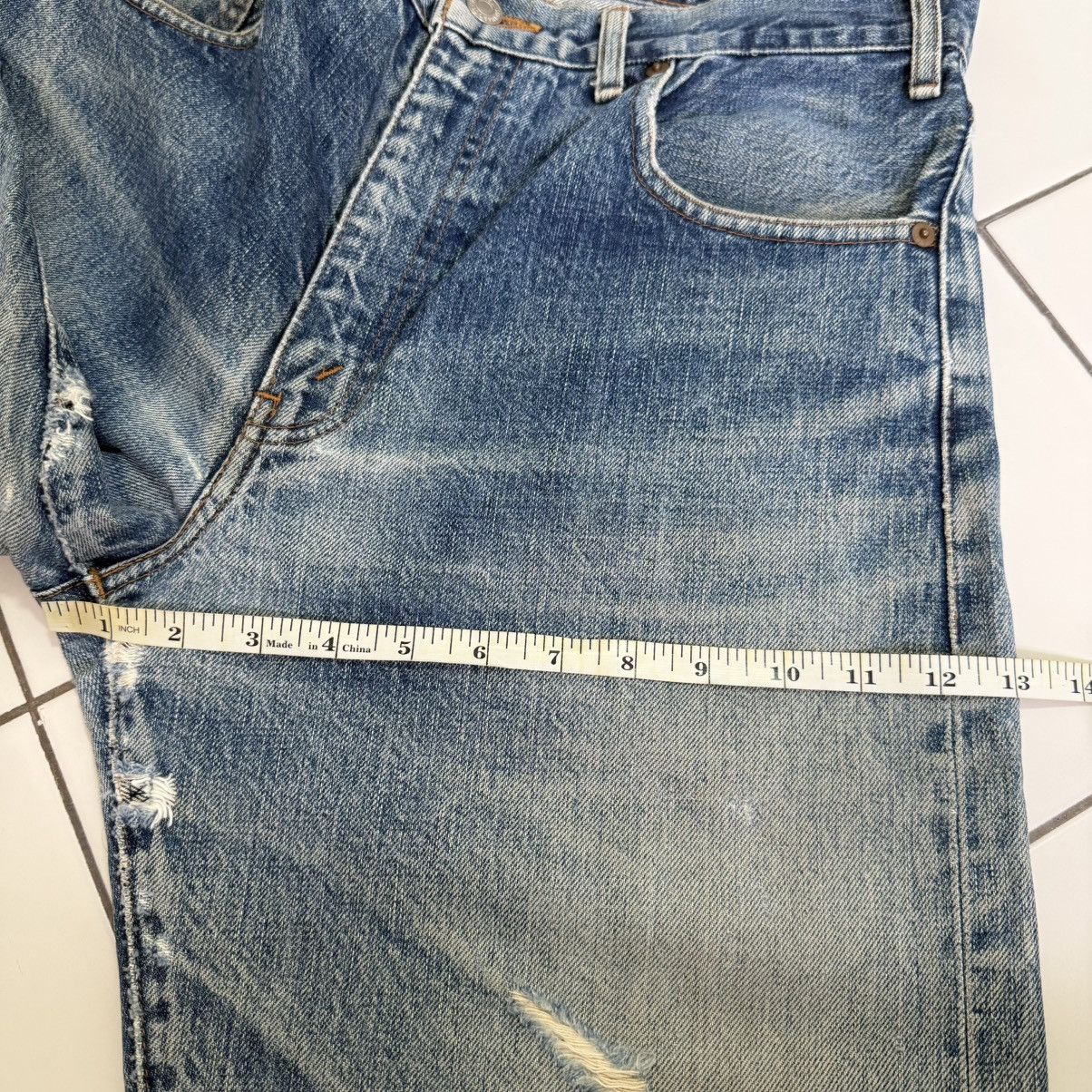 Levi's Vintage Levis Selvedge Big E jeans 502XX Japan Size US 33 - 20 Thumbnail
