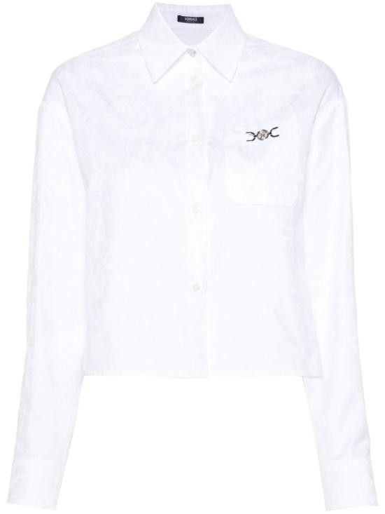Versace VERSACE Women Shirts 1013765 1A096301W000 White Size S / US 4 / IT 40 - 1 Thumbnail