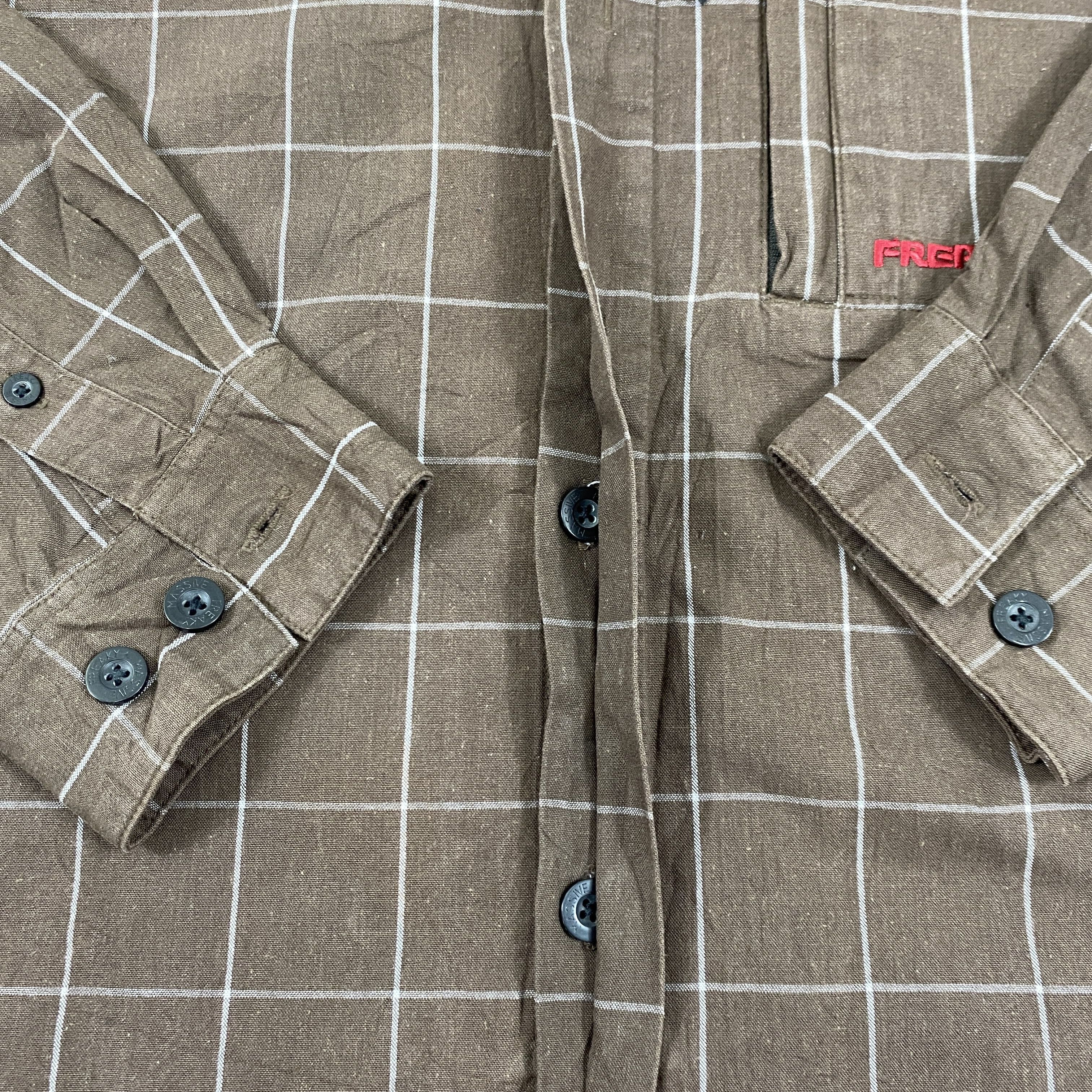 Japanese Brand Vintage Japanese Brand Freaky Massive Flannel Jacket-J286 Size US L / EU 52-54 / 3 - 5 Thumbnail