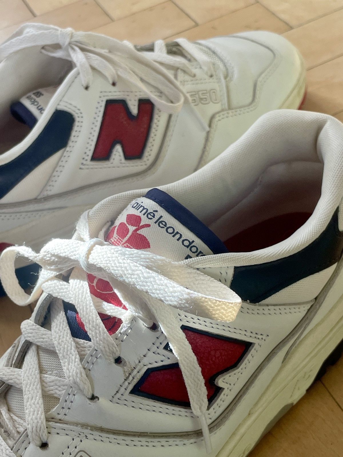 Aime Leon Dore × New Balance New Balance x Aime Leon Dore 550 Cream White / Red Size US 10 / EU 43 - 2 Thumbnail