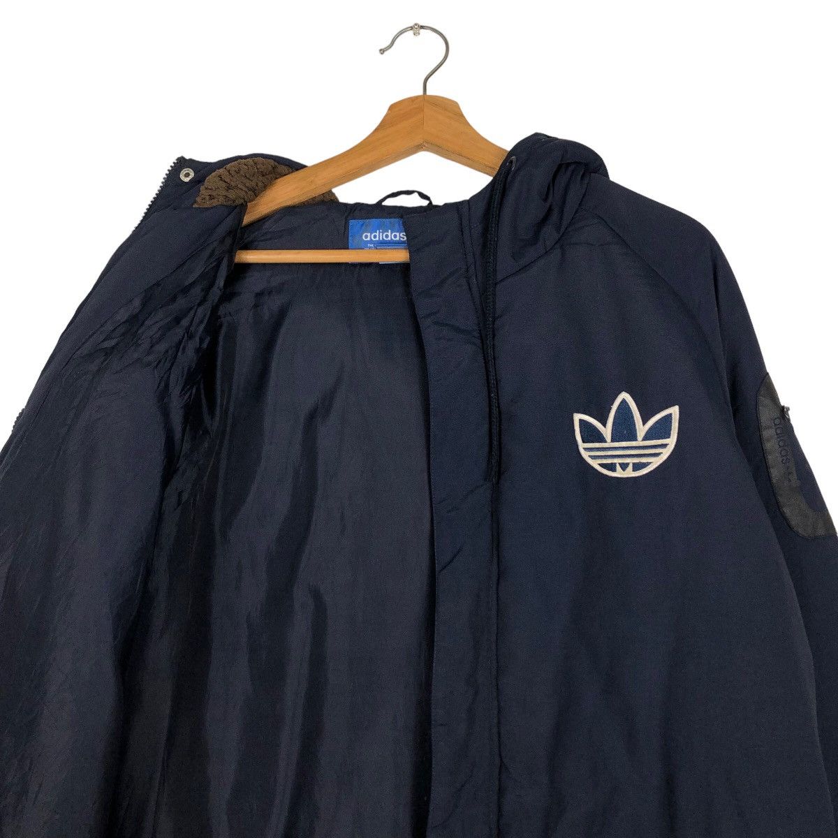 Adidas 🔥Vtg Biker Puffer Down Light Jacket Adidas Size US M / EU 48-50 / 2 - 12 Thumbnail