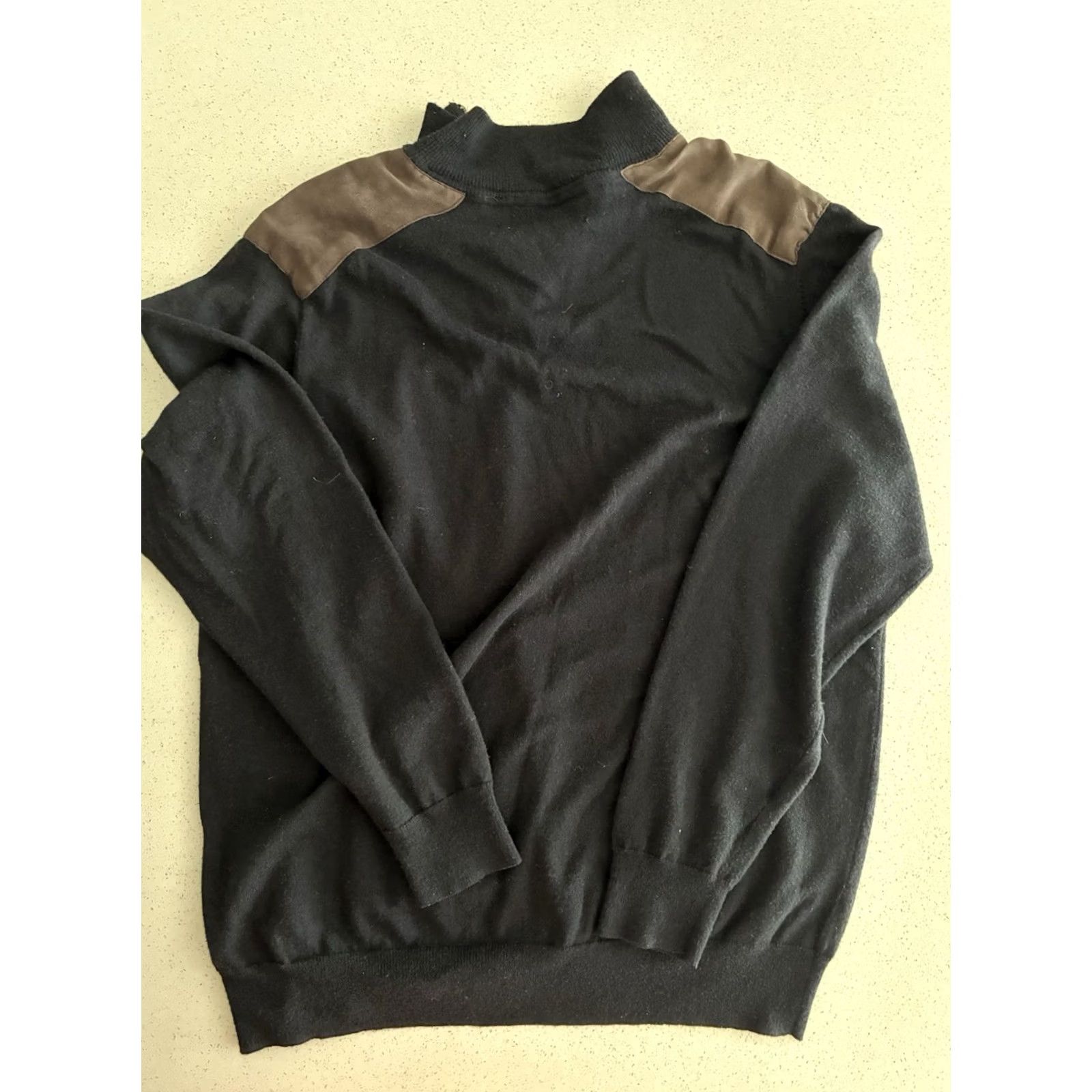 Vintage VINTAGE Men’s Harrison Davis Wool Blend Navy Sweater Pullover XL Mens Pullover Wool Black 90s Decade Size US XL / EU 56 / 4 - 8 Thumbnail