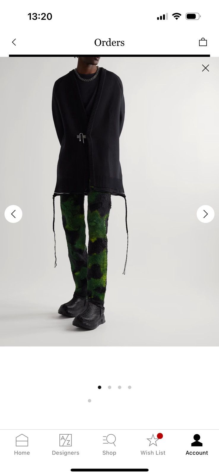 1017 ALYX 9SM × Givenchy $2000 Givenchy Straight-Leg Distressed Painted Jeans Size US 31 - 7 Thumbnail